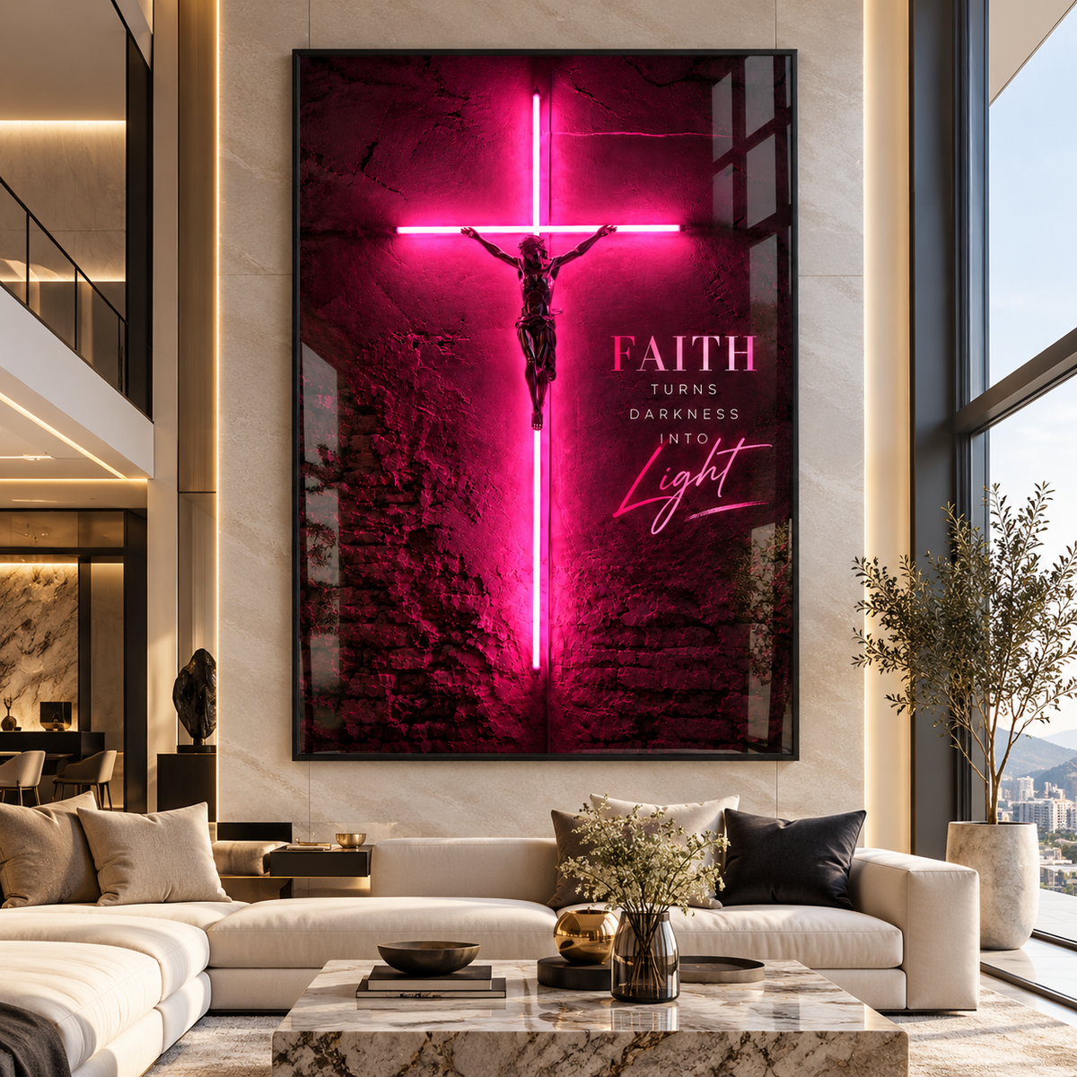 Faith Wall Art – Faith Turns Darkness Into Light by Rossetti Art