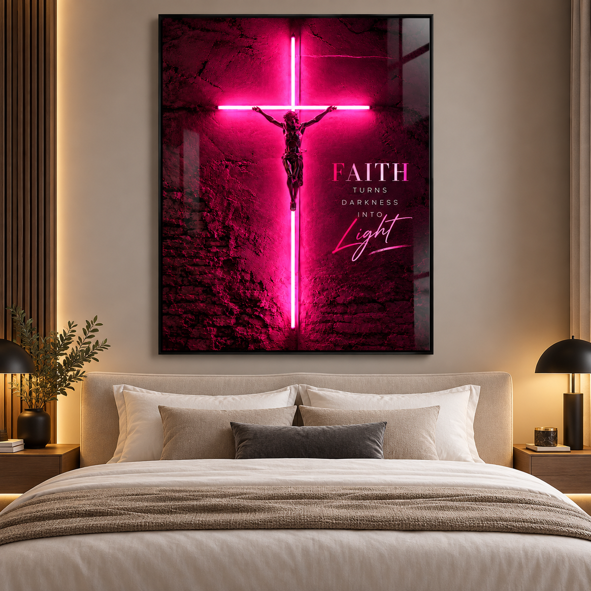 Faith Wall Art – Faith Turns Darkness Into Light by Rossetti Art
