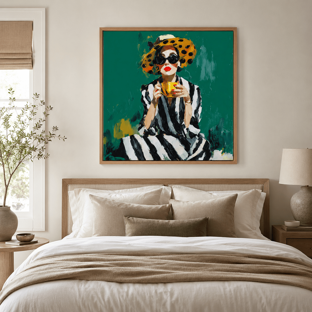 Fashion Art Print Canvas — Café Chic by Rossetti Art