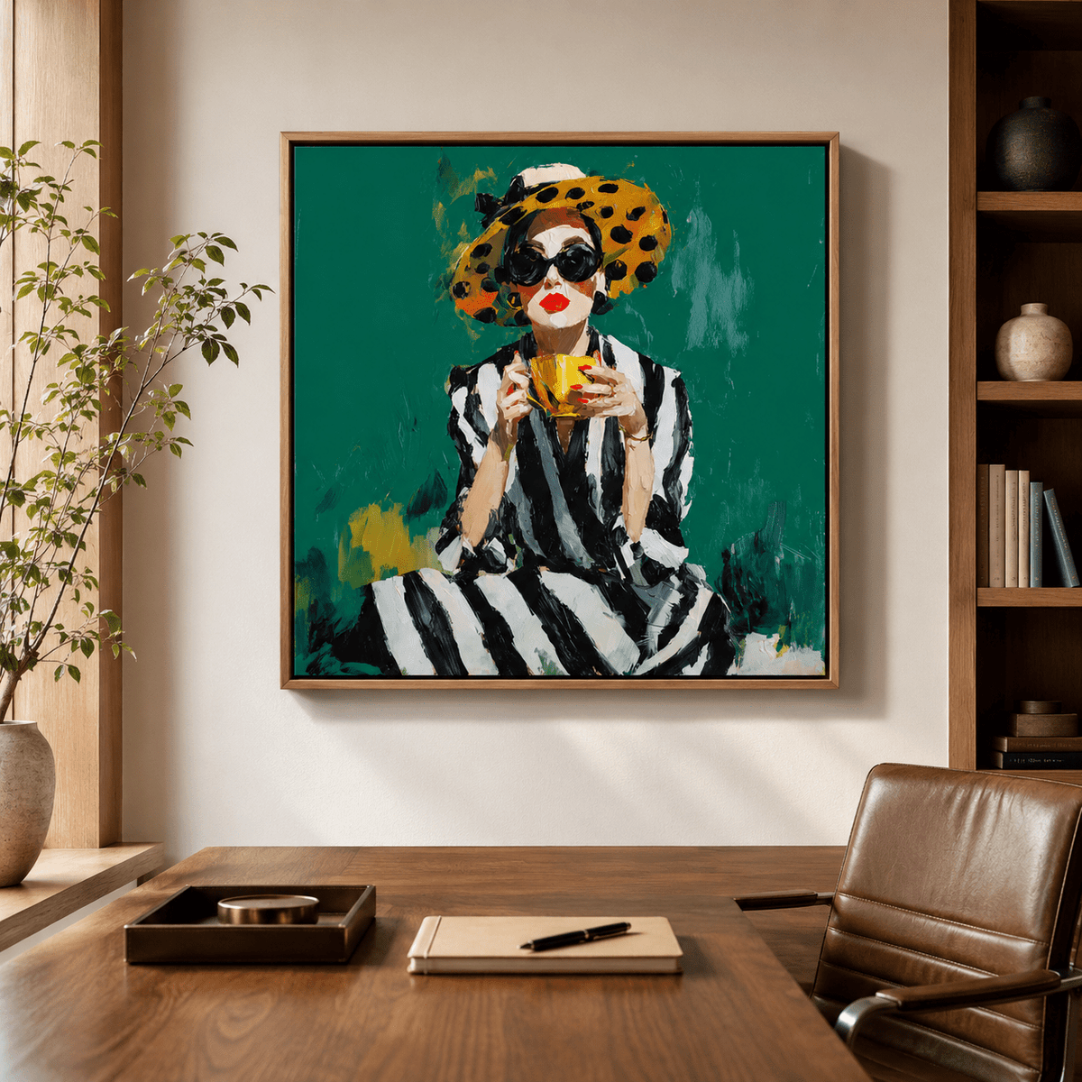 Fashion Art Print Canvas — Café Chic by Rossetti Art