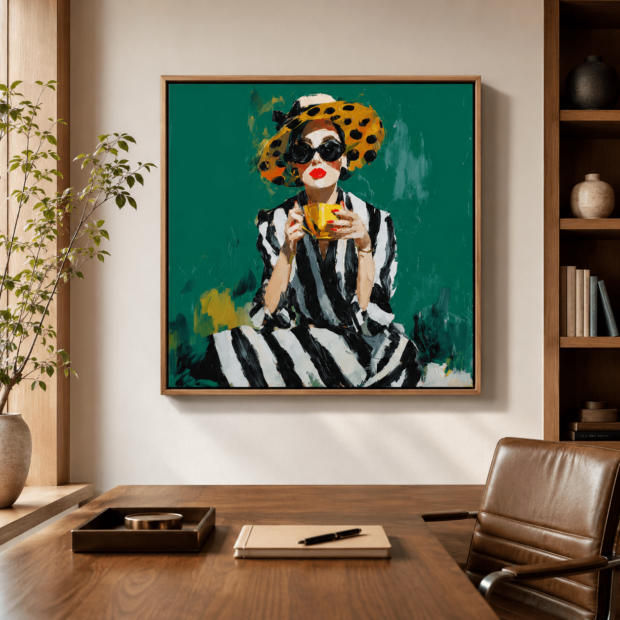 Fashion Art Print Canvas — Café Chic by Rossetti Art