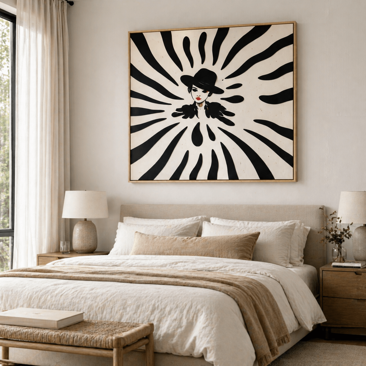 Fashion Wall Art Canvas Print — Noir Radiance by Rossetti Art