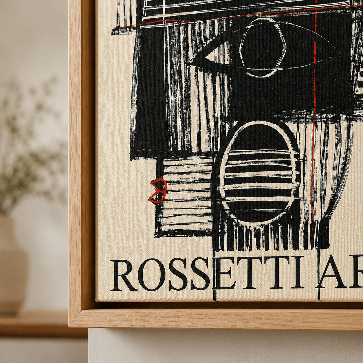 Figurative Abstract Art Canvas Print — Totem by Rossetti Art