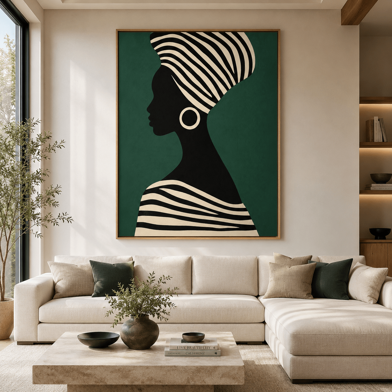 Figurative Canvas Art — Ivory Crown | Rossetti Art