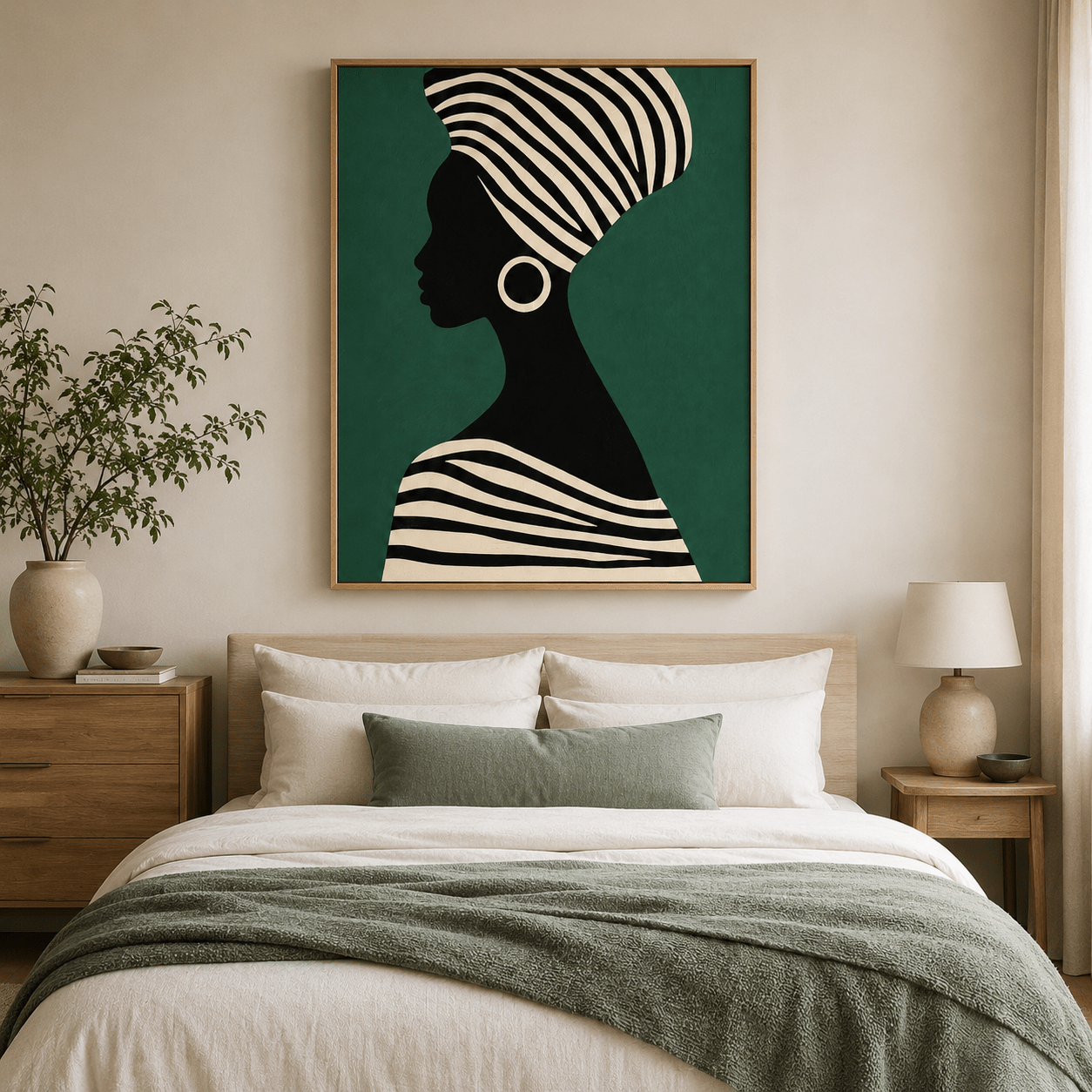 Figurative Canvas Art — Ivory Crown | Rossetti Art