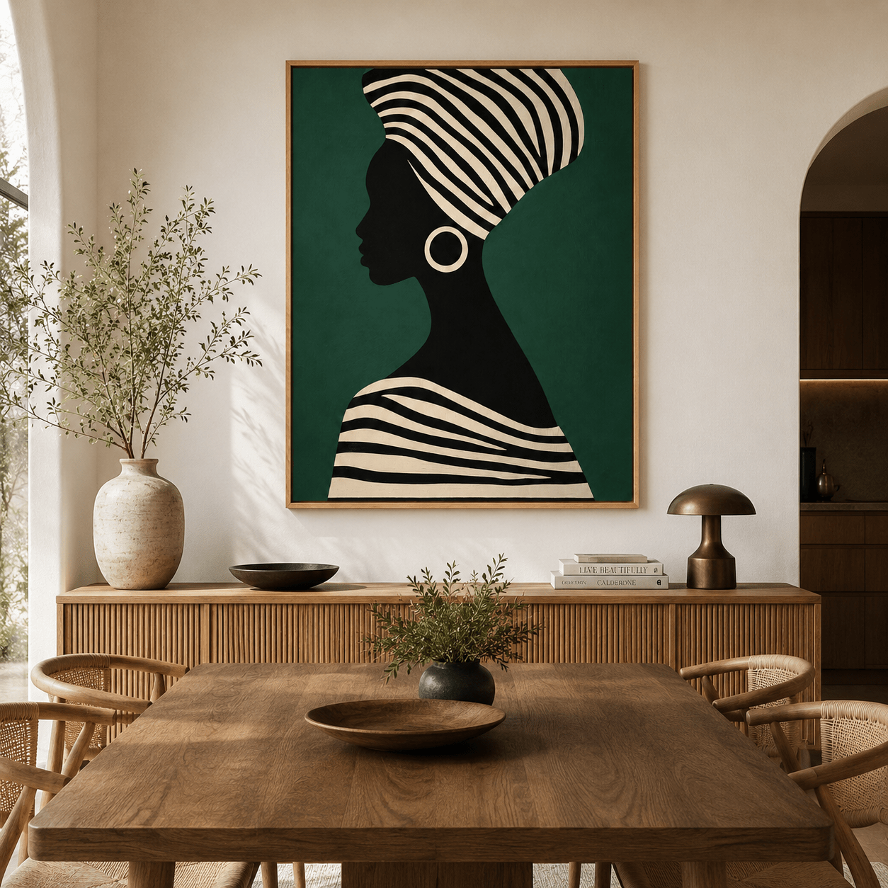 Figurative Canvas Art — Ivory Crown | Rossetti Art
