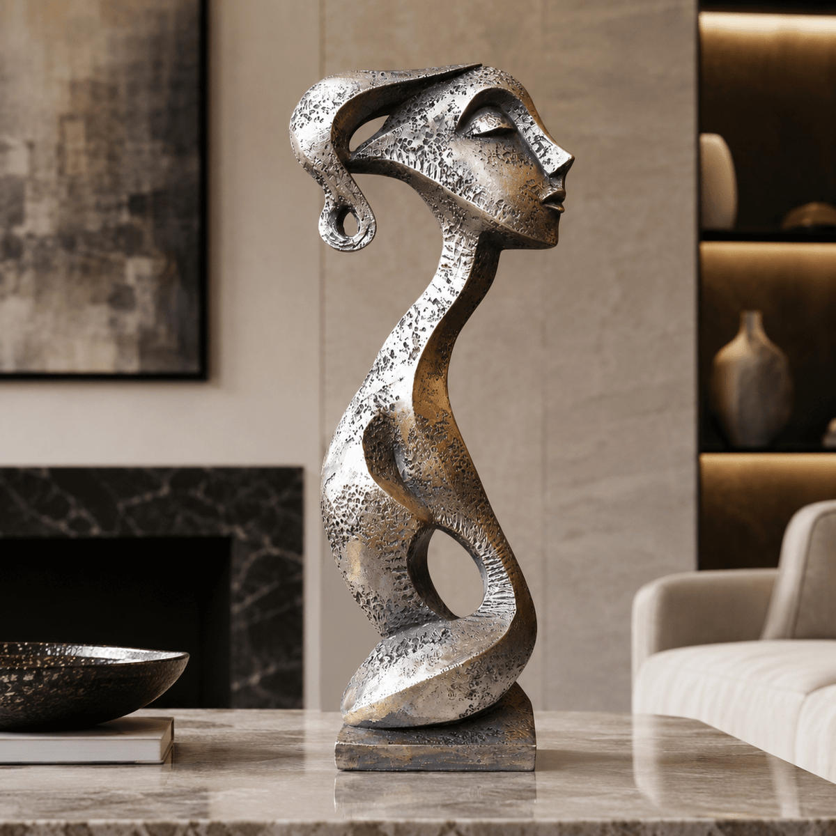 Figurative Sculpture — Graceful Muse by Rossetti Art
