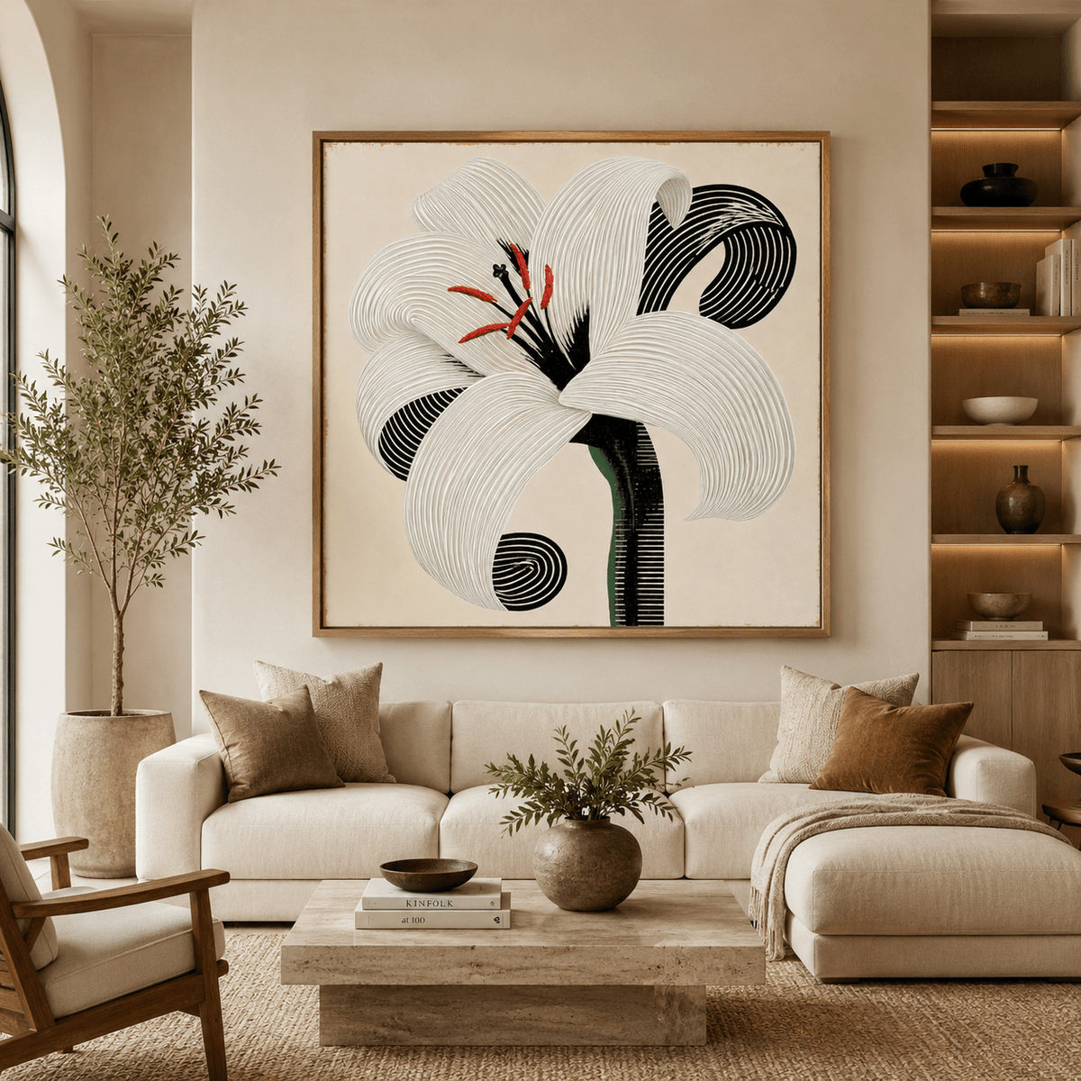 Floral Canvas Print — Flourish by Rossetti Art