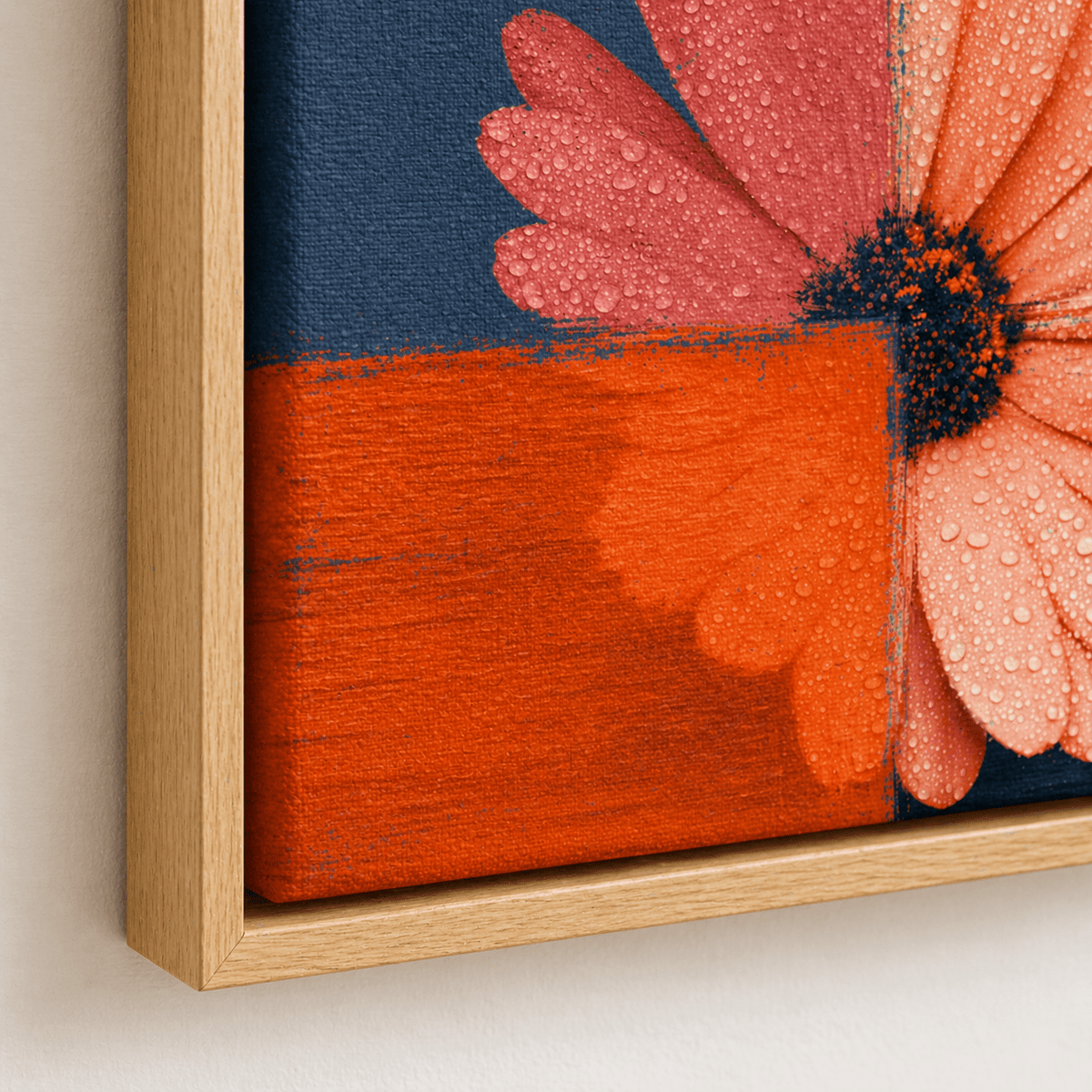 Flower Art for Wall Canvas Print — Chromatic Bloom by Rossetti Art