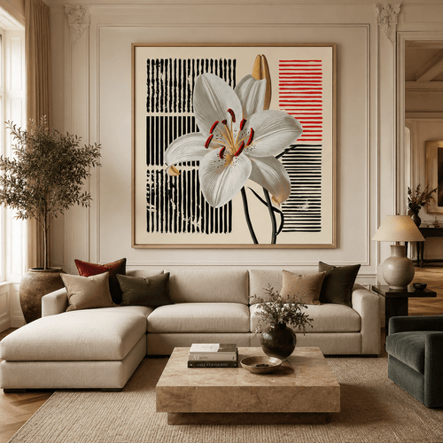 Flower Canvas Wall Art — Ink and Bloom by Rossetti Art