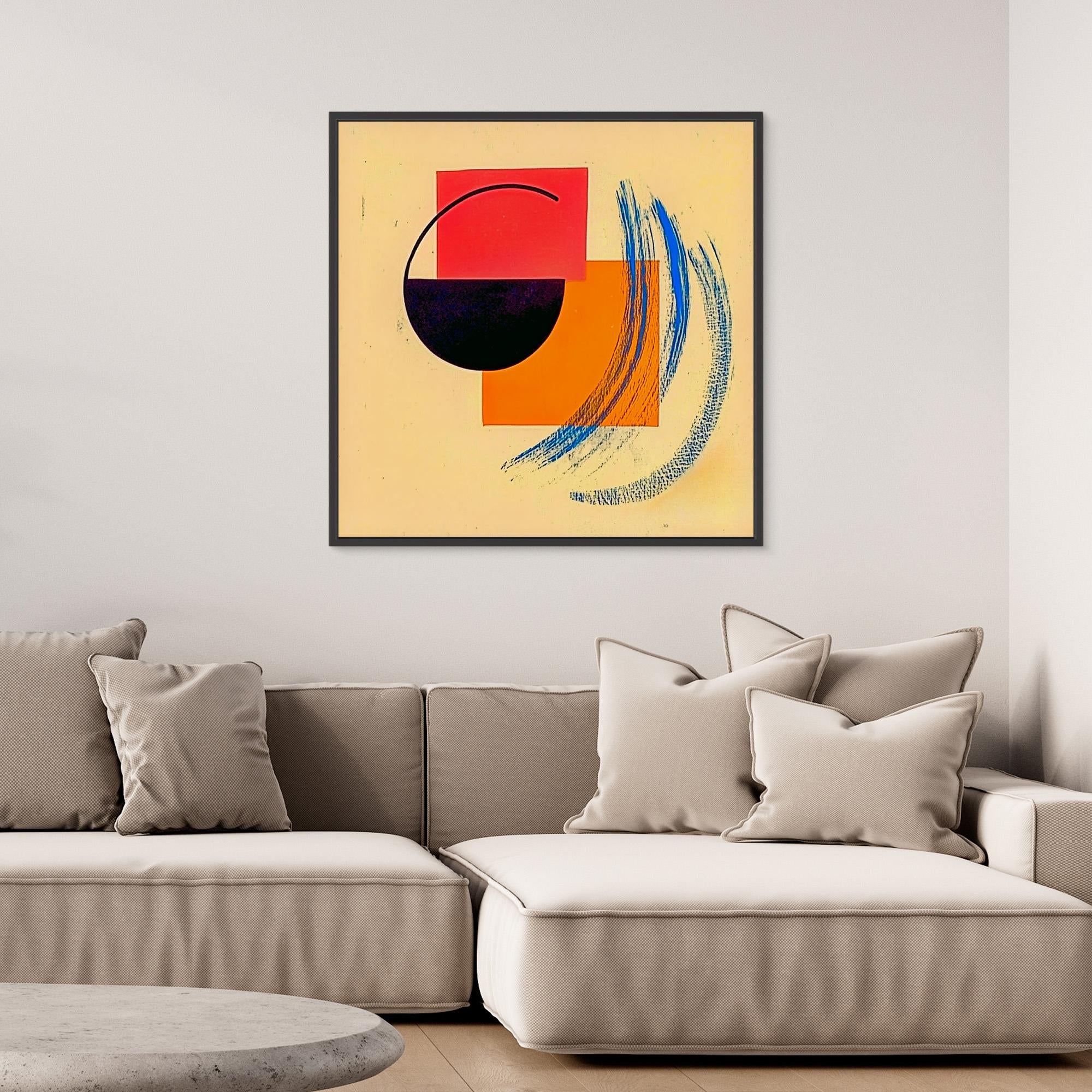 Canvas Print : Geometric Abstract  - Modern Shapes Wall Decor