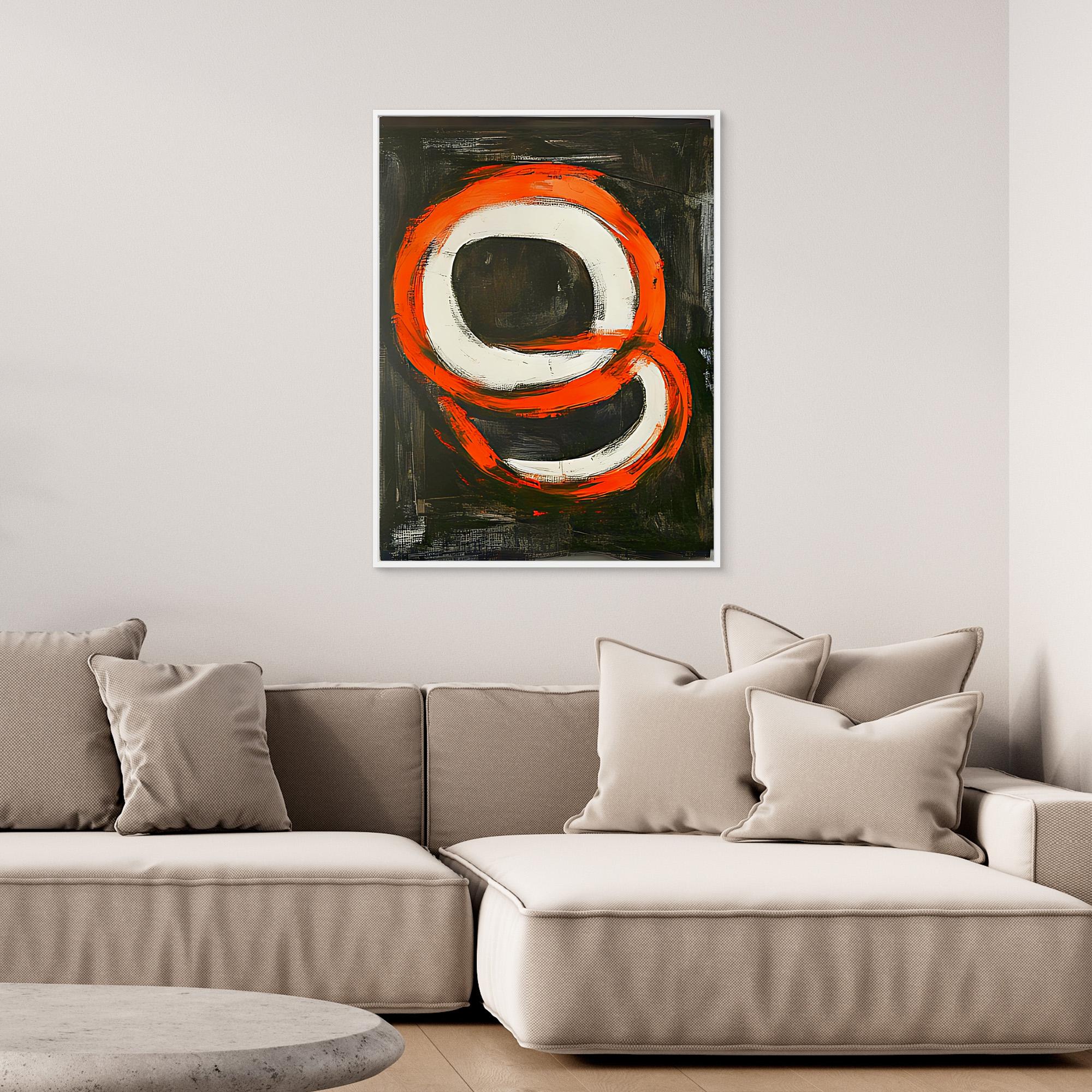 Canvas Print: Inferno Loop - Bold Abstract Expressionist Wall Art