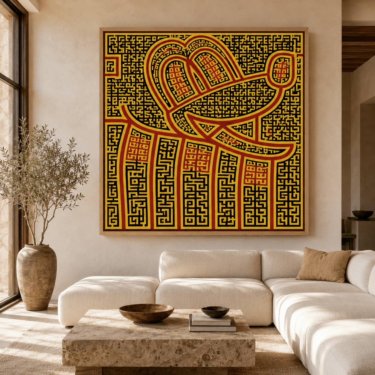 Framed Contemporary Wall Art for Living Room - Carnival Mouse Sprint