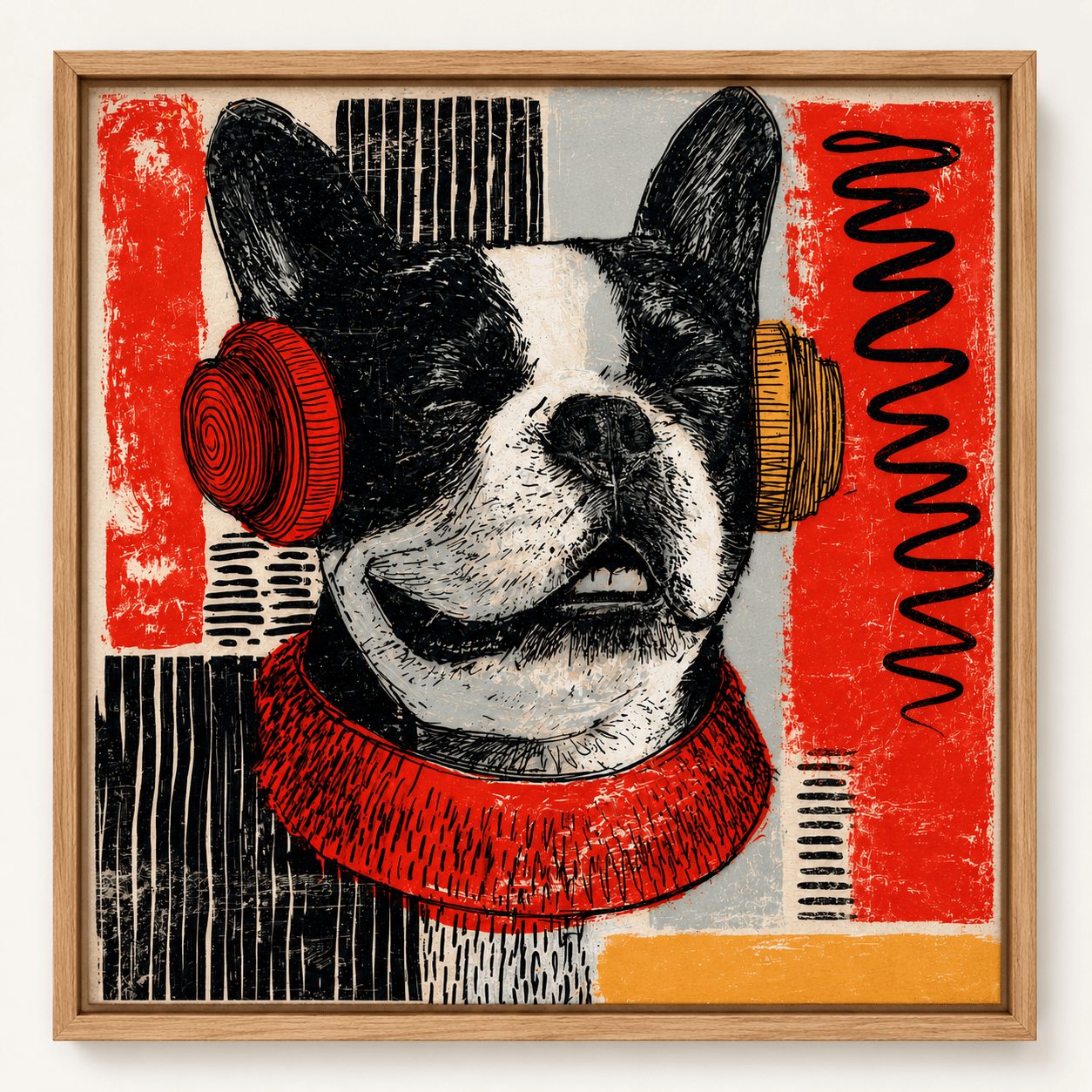 French Bulldog Wall Art Canvas Print — Woofer by Rossetti Art