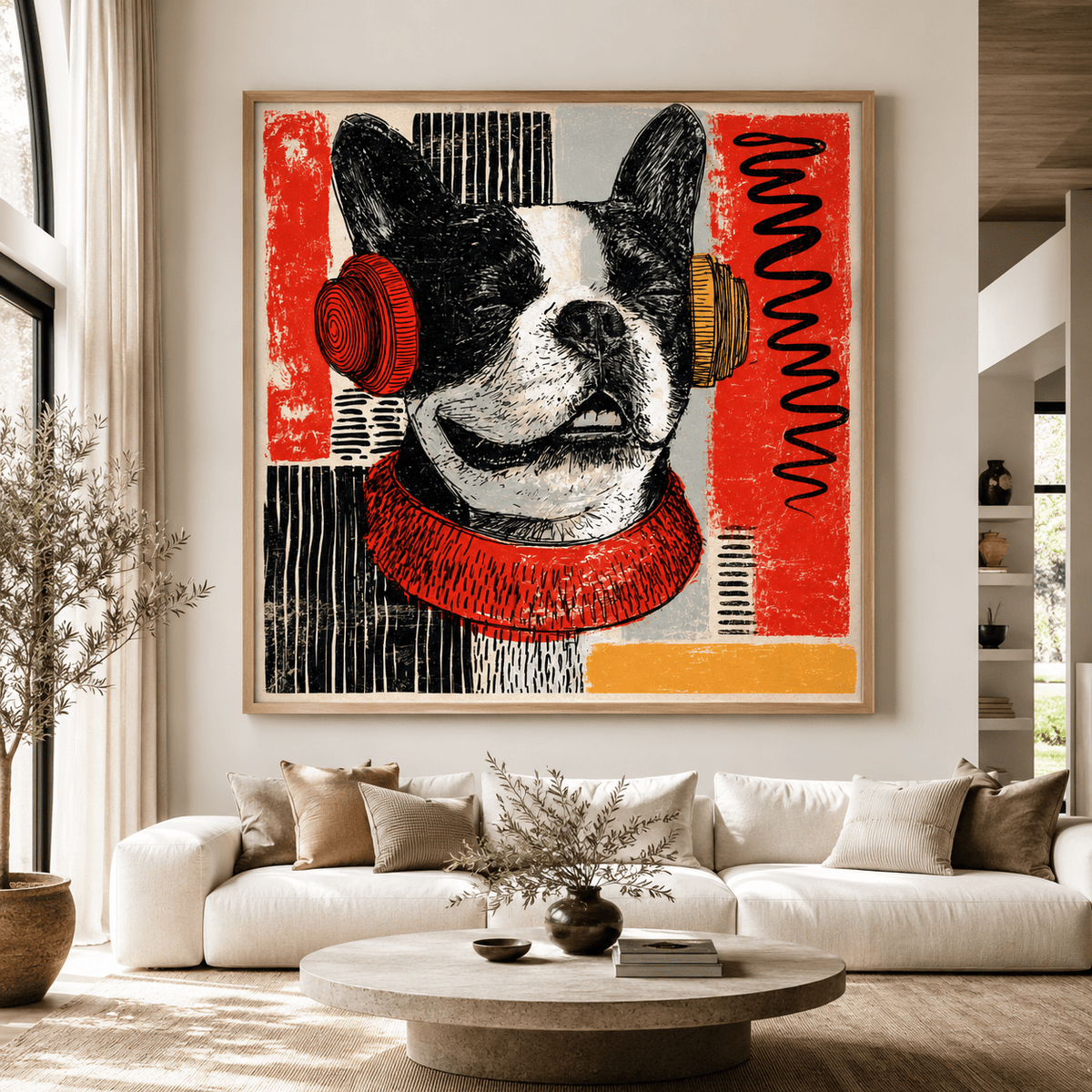French Bulldog Wall Art Canvas Print — Woofer by Rossetti Art