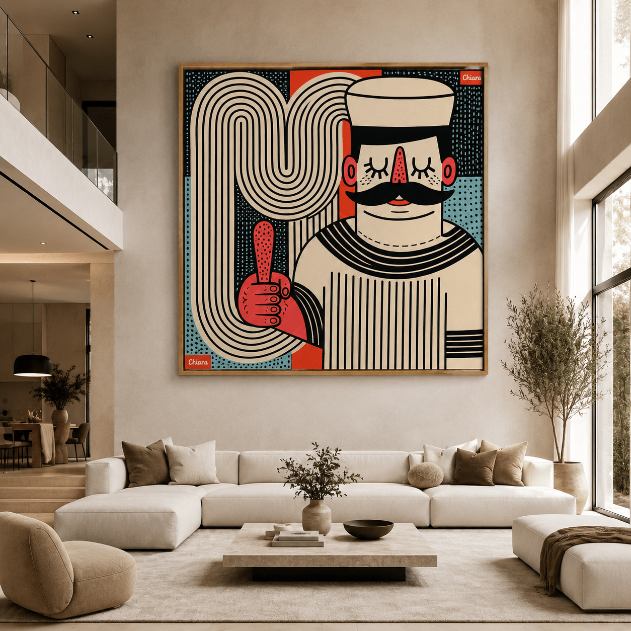 Funky Wall Art Canvas Print — The Optimist by Rossetti Art