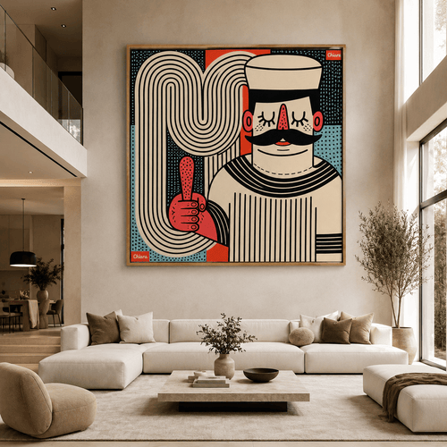 Funky Wall Art Canvas Print — The Optimist by Rossetti Art