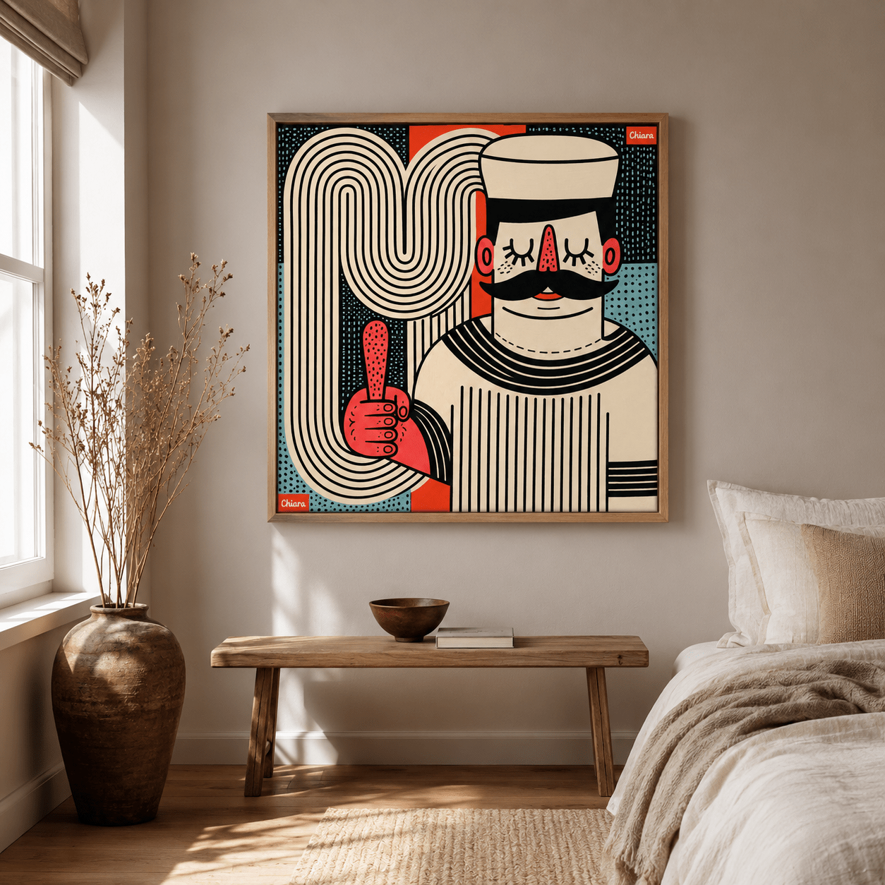 Funky Wall Art Canvas Print — The Optimist by Rossetti Art