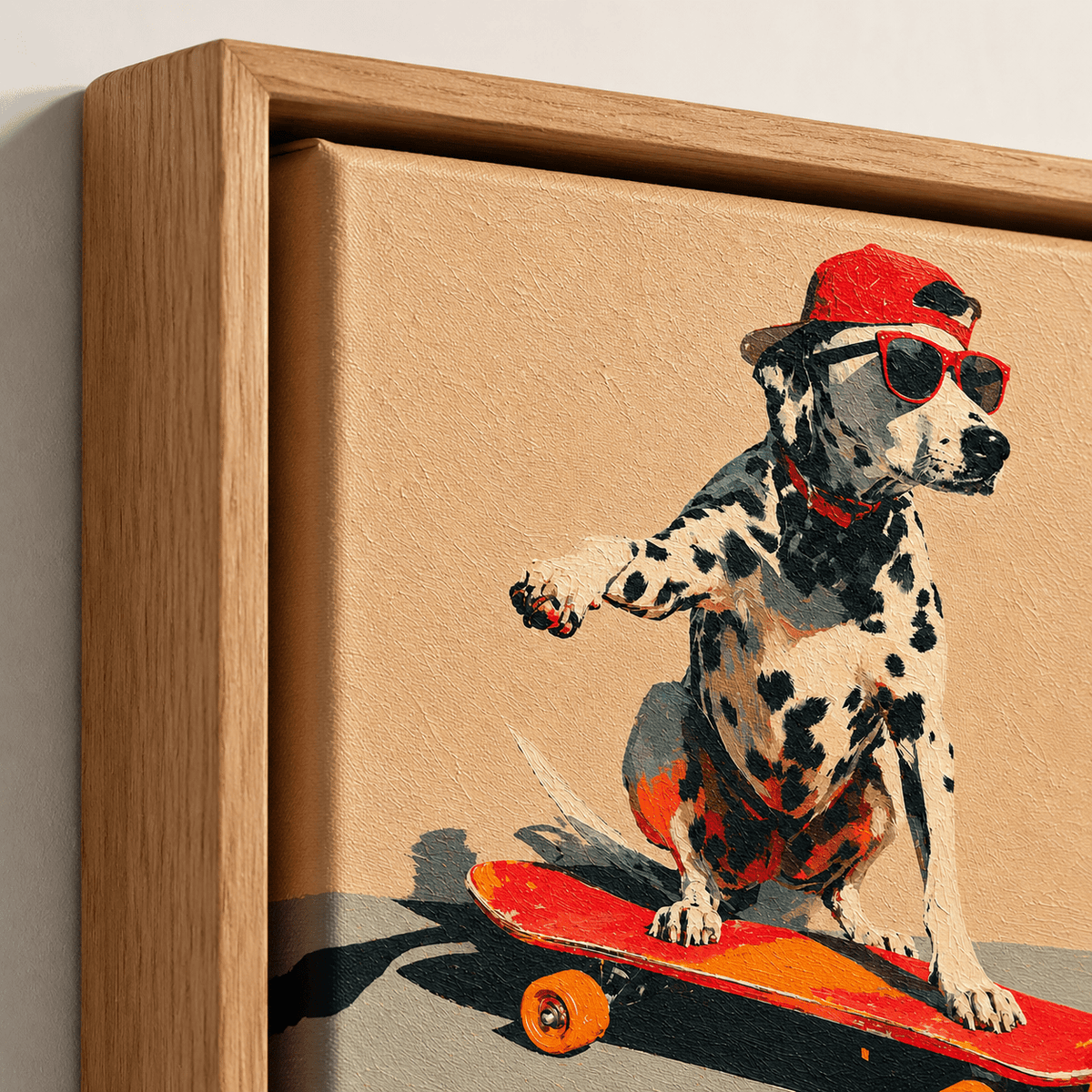 Funny Dog Wall Art Canvas Print — Rad by Rossetti Art