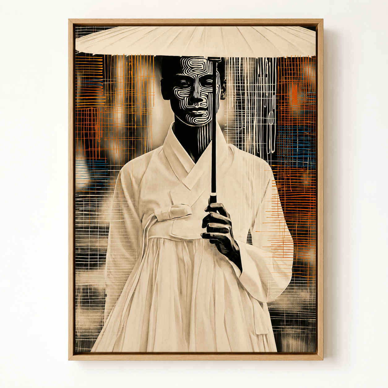 Geisha Art Canvas Print — Cipher by Rossetti Art