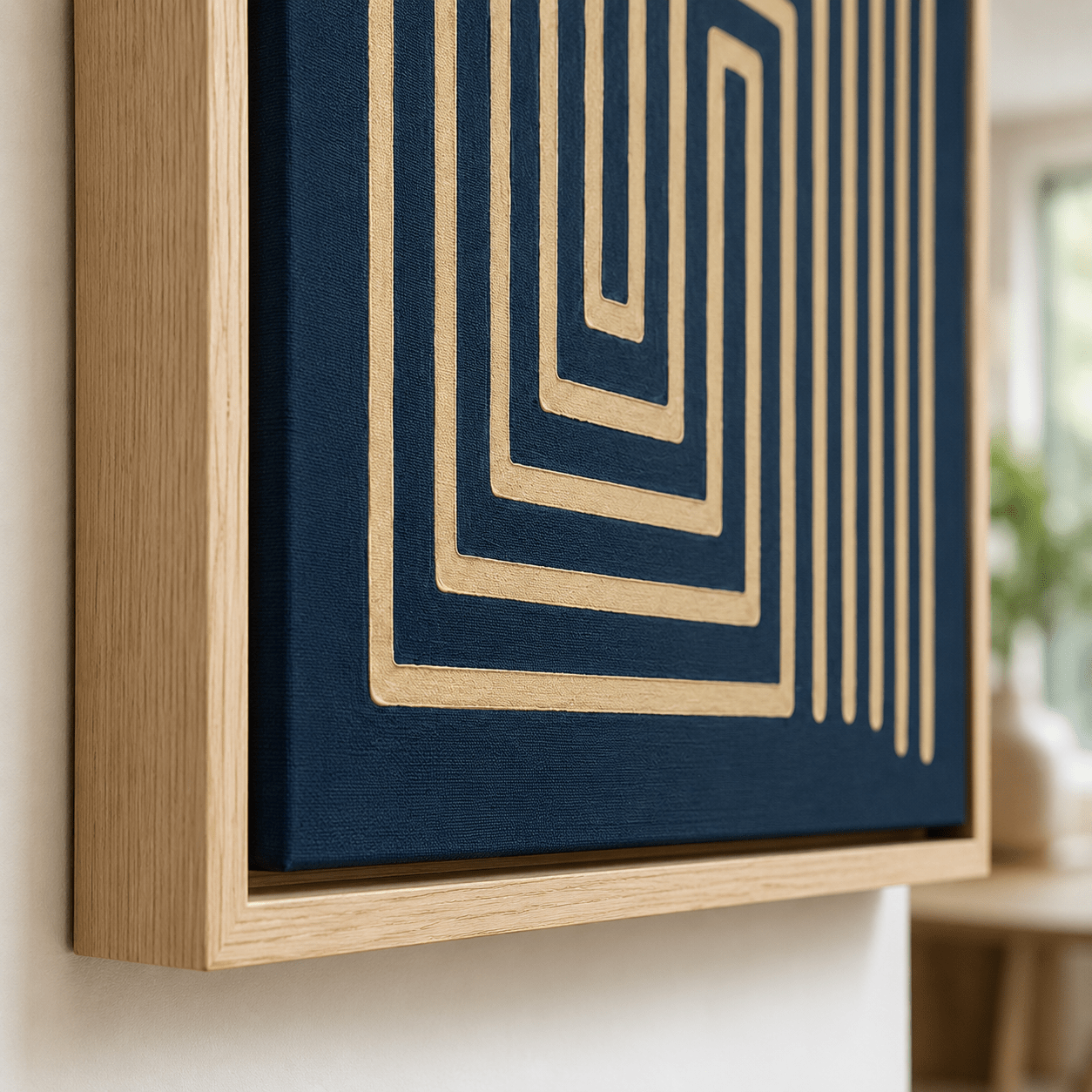 Geometric Abstract Wall Art Canvas Print — Labyrinth by Rossetti Art