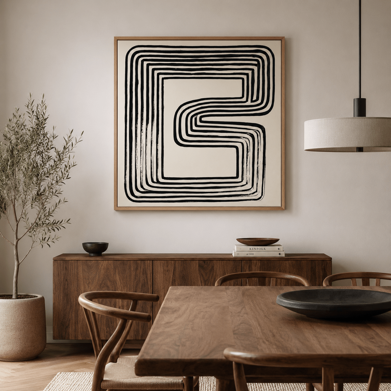 Geometric Wall Art Canvas Print — Aperture by Rossetti Art