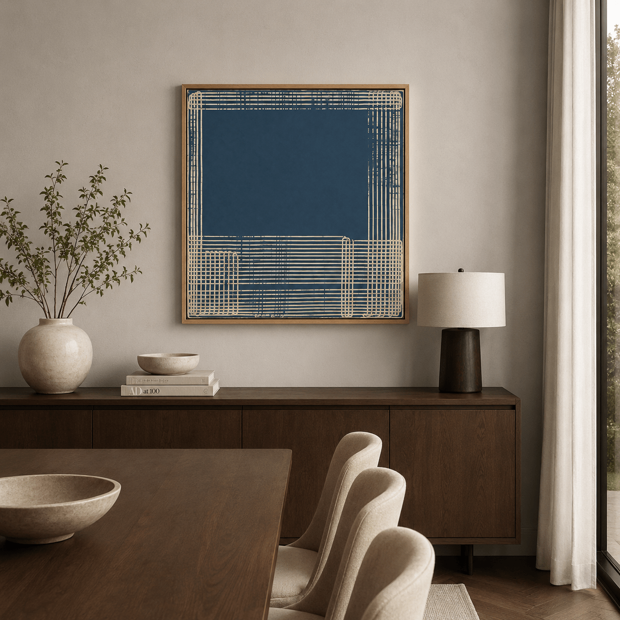 Geometric Wall Art Print Canvas  — Perimeter by Rossetti Art