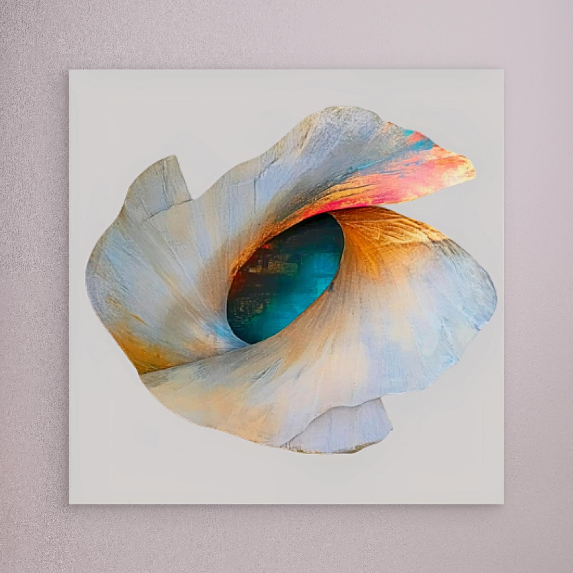 Canvas Print: Ethereal Bloom - Abstract Organic Wall Art