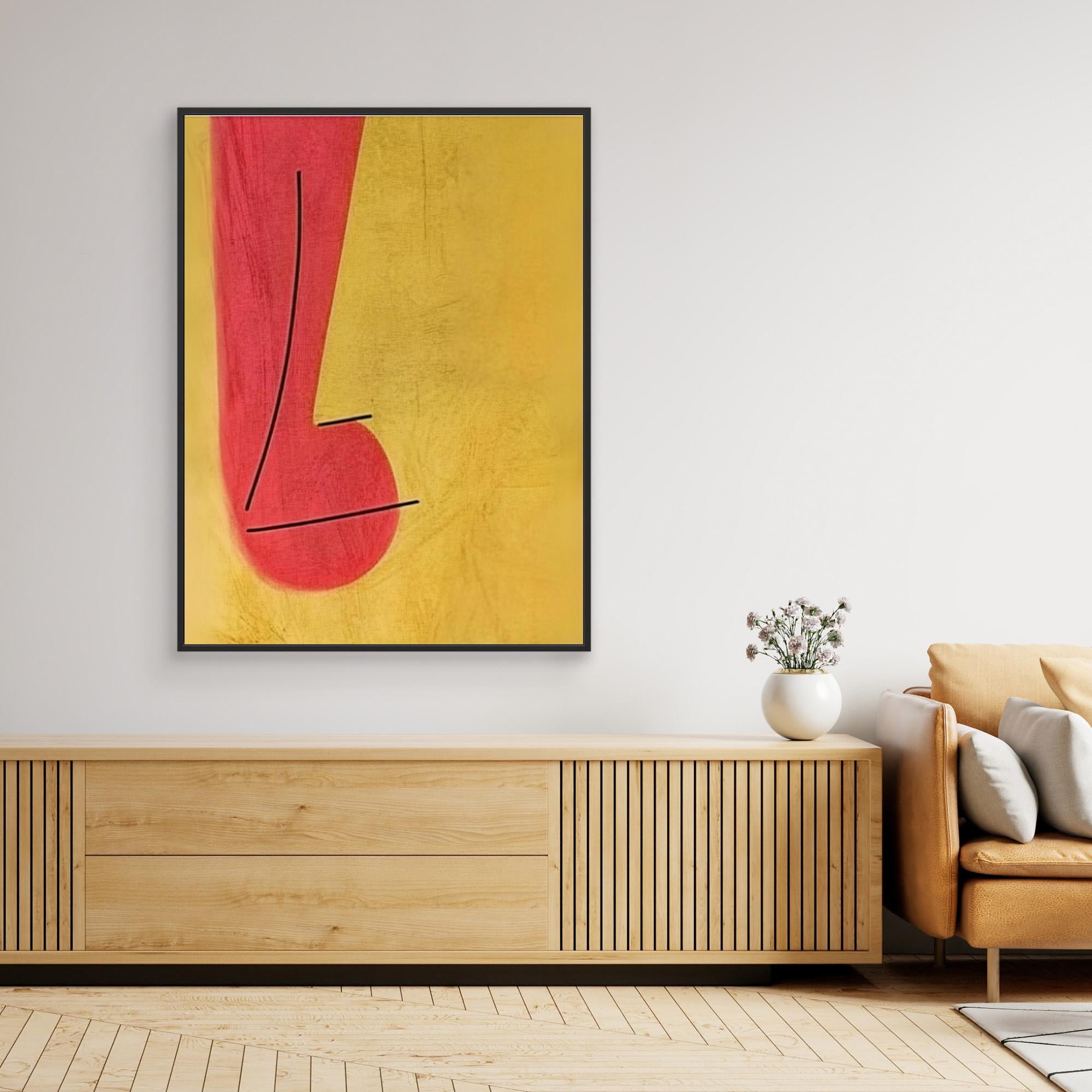 Canvas Print: Minimalist Melody – Abstract Music Art