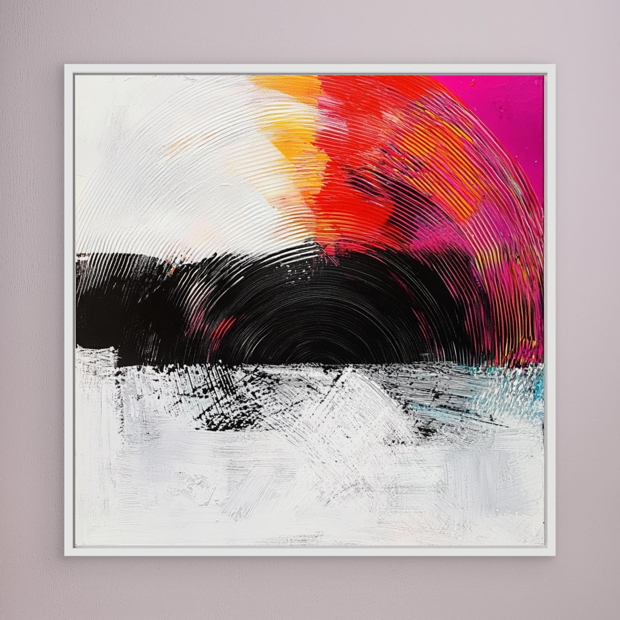 Canvas Print: Radiant Echo - Vibrant Canvas Wall Art