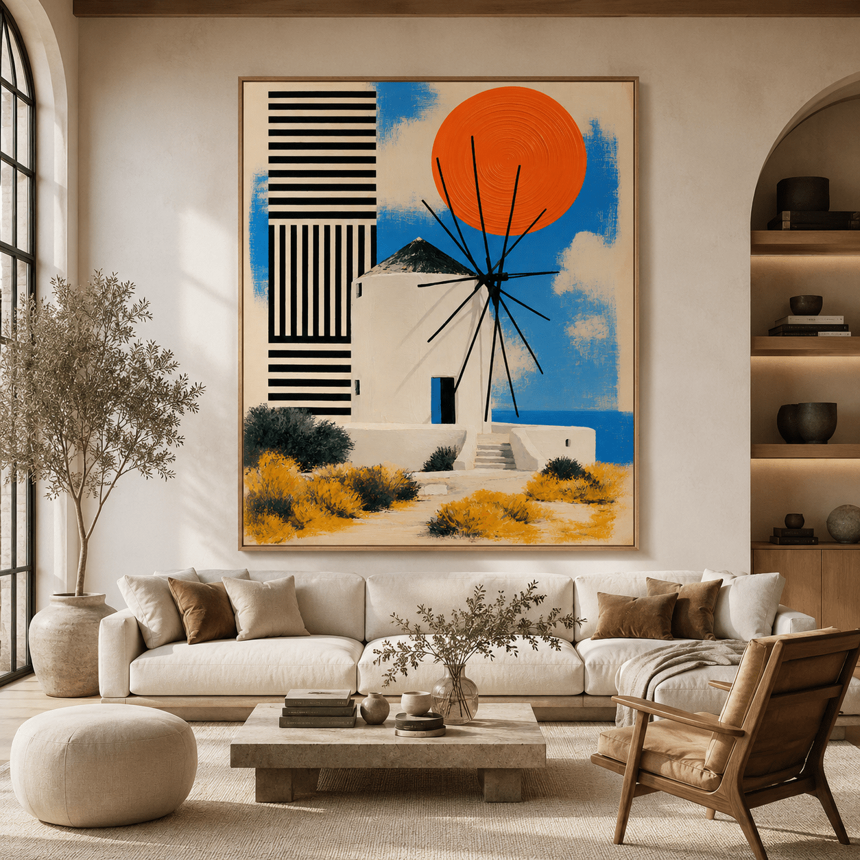 Greek Wall Art Canvas Print — Meltemi by Rossetti Art
