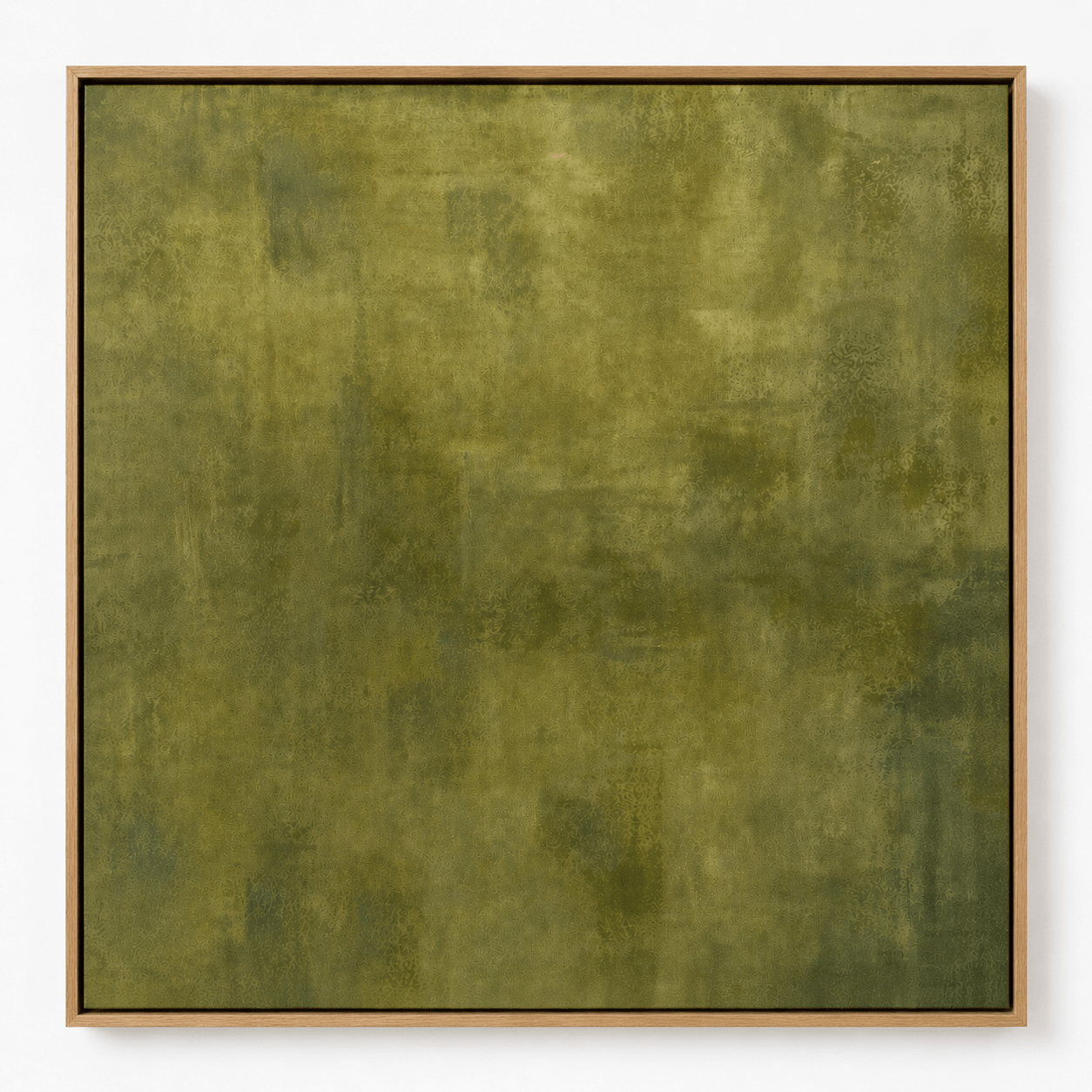 Green Abstract Painting Large Canvas Print — Patina by Rossetti Art