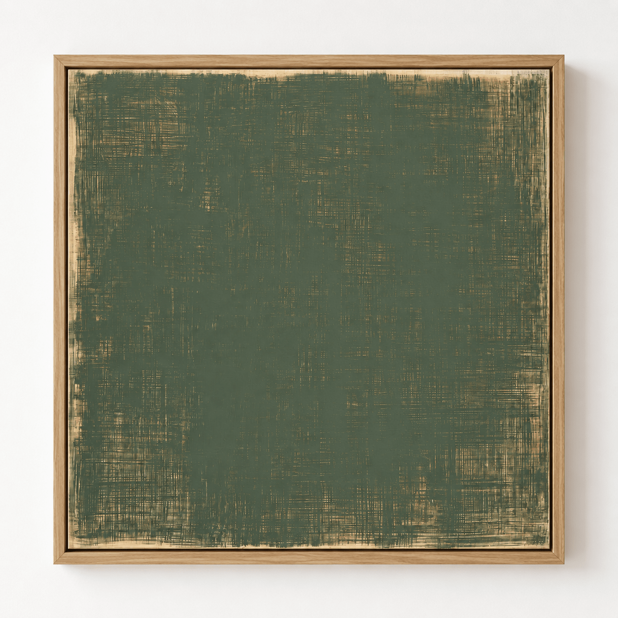 Green Abstract Wall Art Canvas Print — Moss Field | Rossetti Art