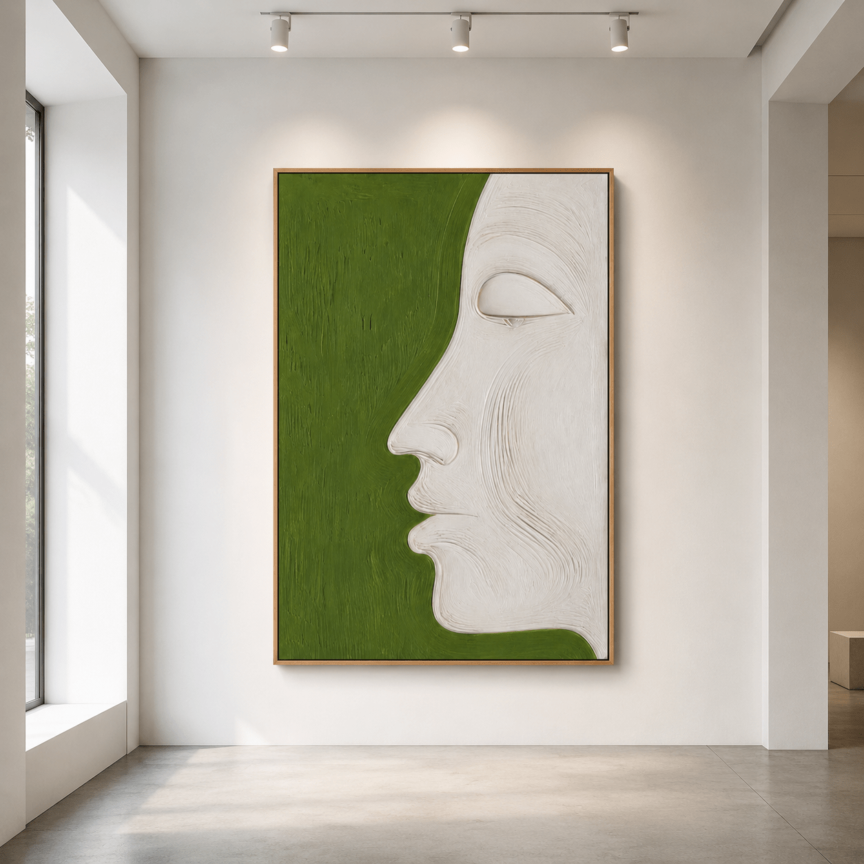 Green Abstract Wall Art Set of 3 — Verdant Trio | Rossetti Art