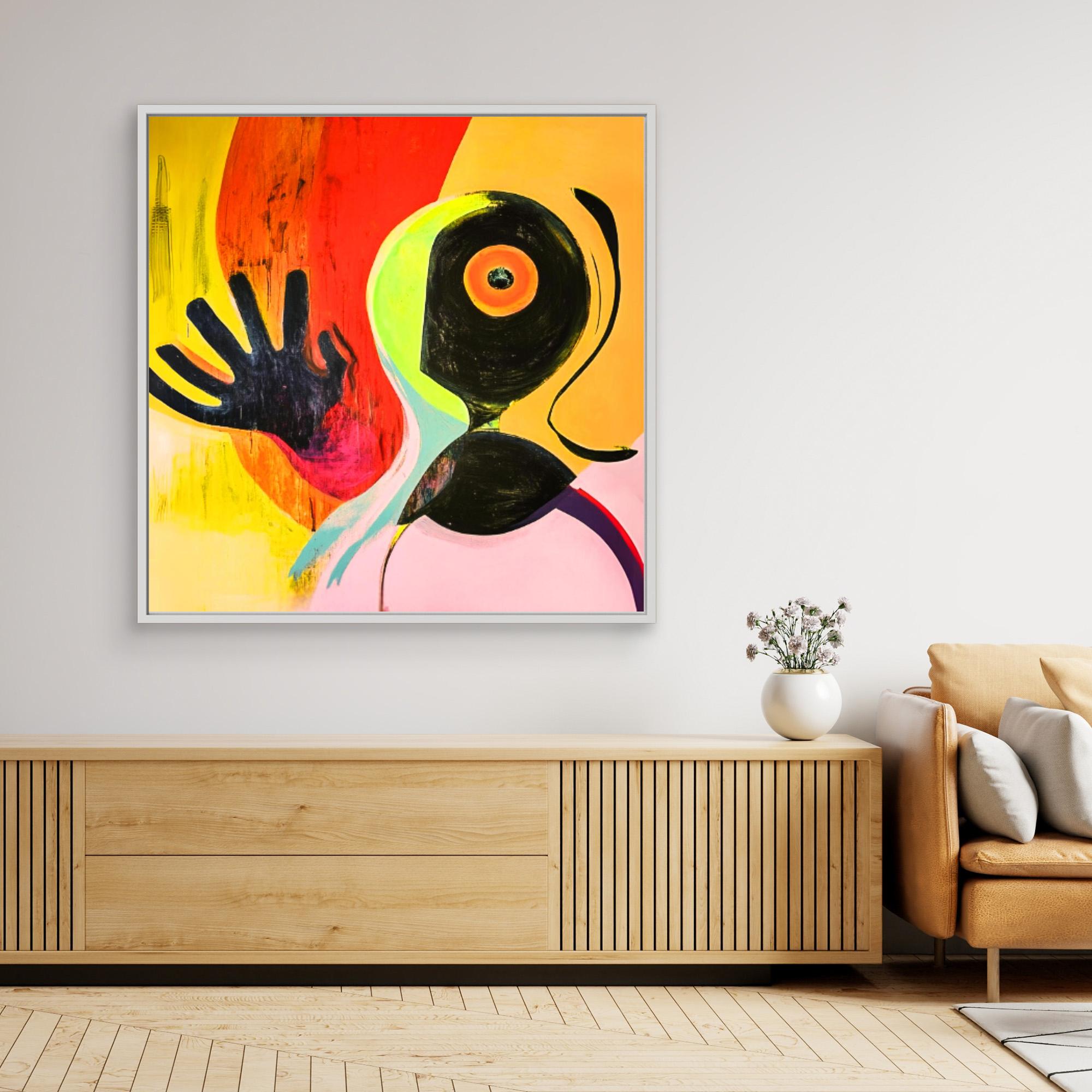 Canvas Print: "Vibrant Echoes of Imagination 