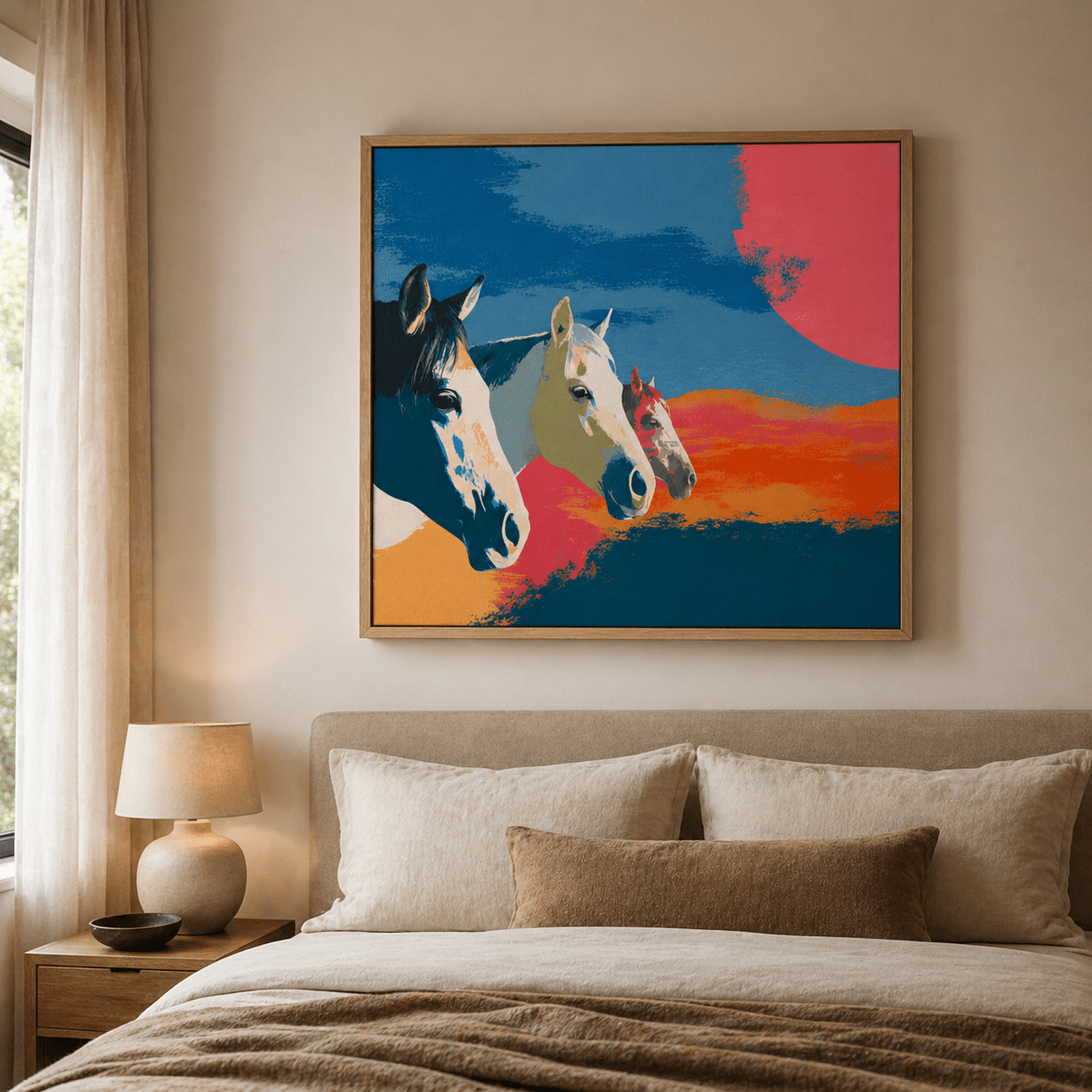 Horse Painting Canvas — Wild Three by Rossetti Art