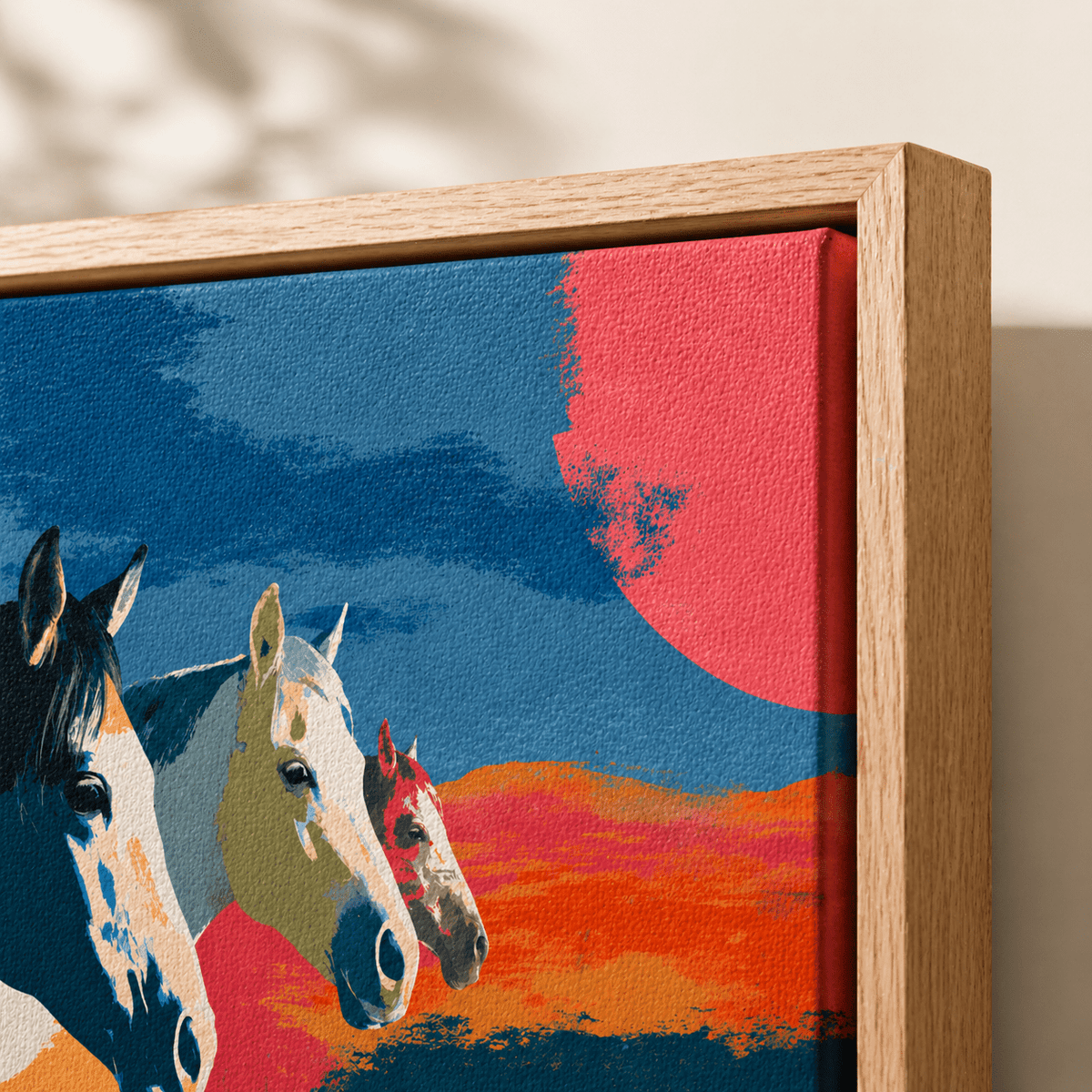 Horse Painting Canvas — Wild Three by Rossetti Art