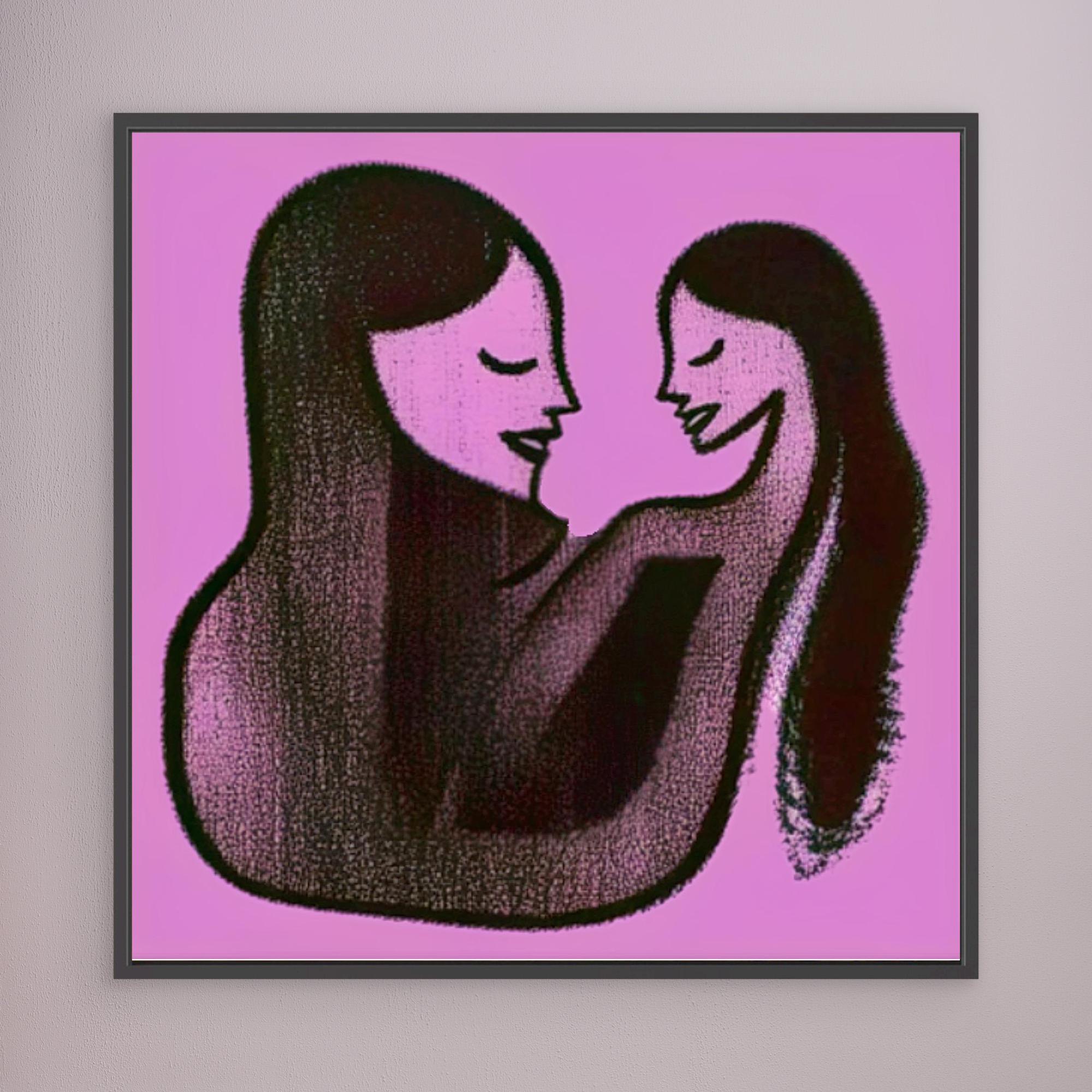 Canvas Print: Mother’s Embrace – Love Art Canvas