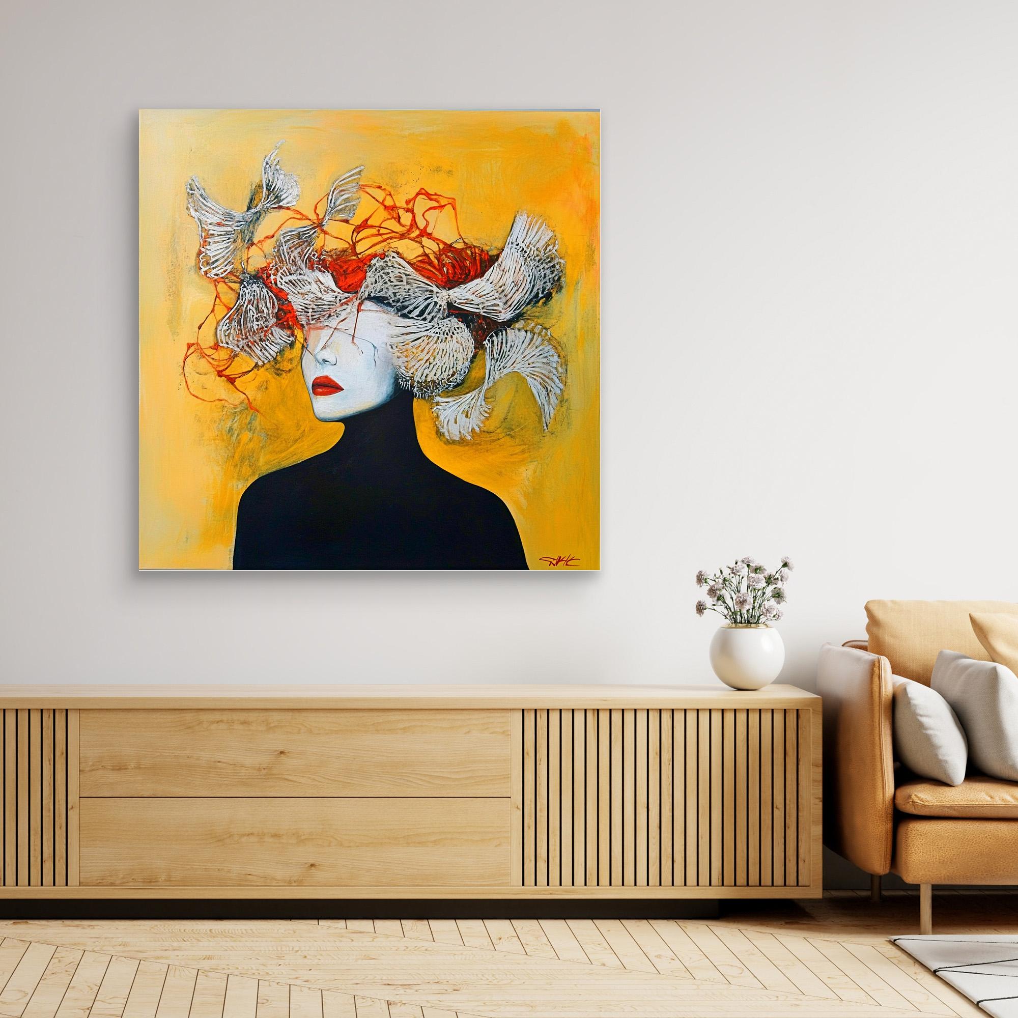 Canvas Print - Butterfly Dreams - Modern Portrait Canvas Art | Abstract Wall Decor