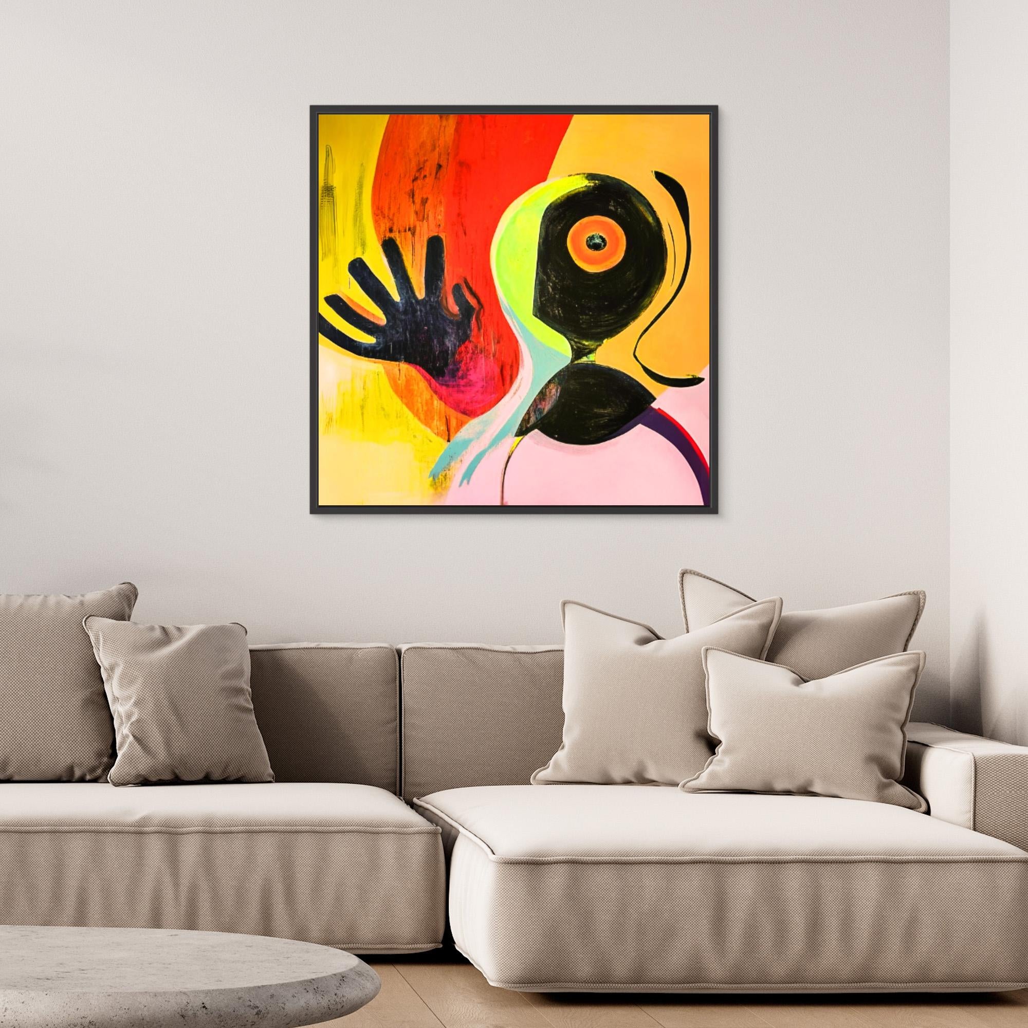 Canvas Print: "Vibrant Echoes of Imagination 