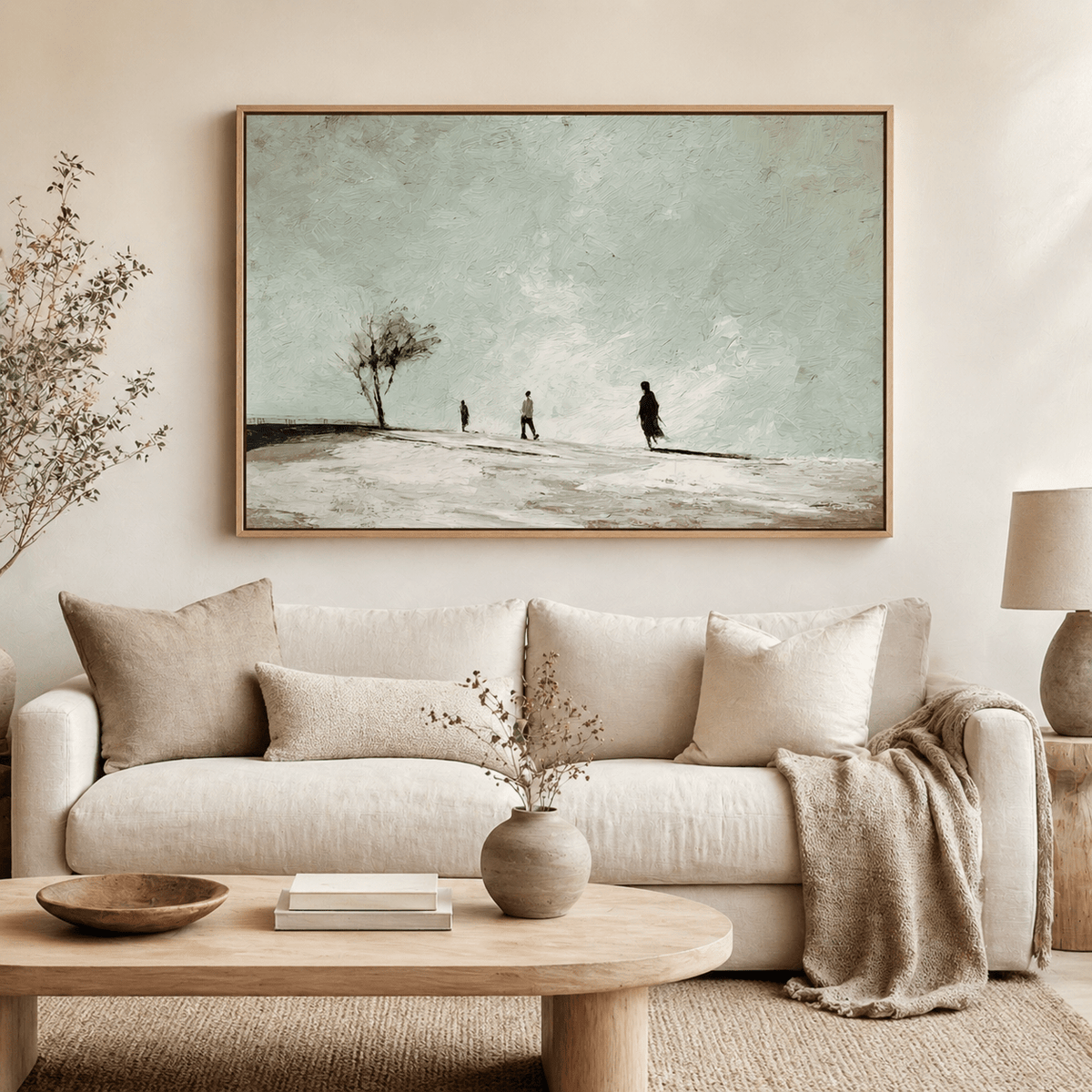Impressionist Landscape Canvas Print — The Wanderers by Rossetti Art
