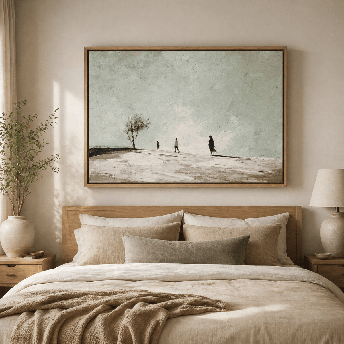 Impressionist Landscape Canvas Print — The Wanderers by Rossetti Art