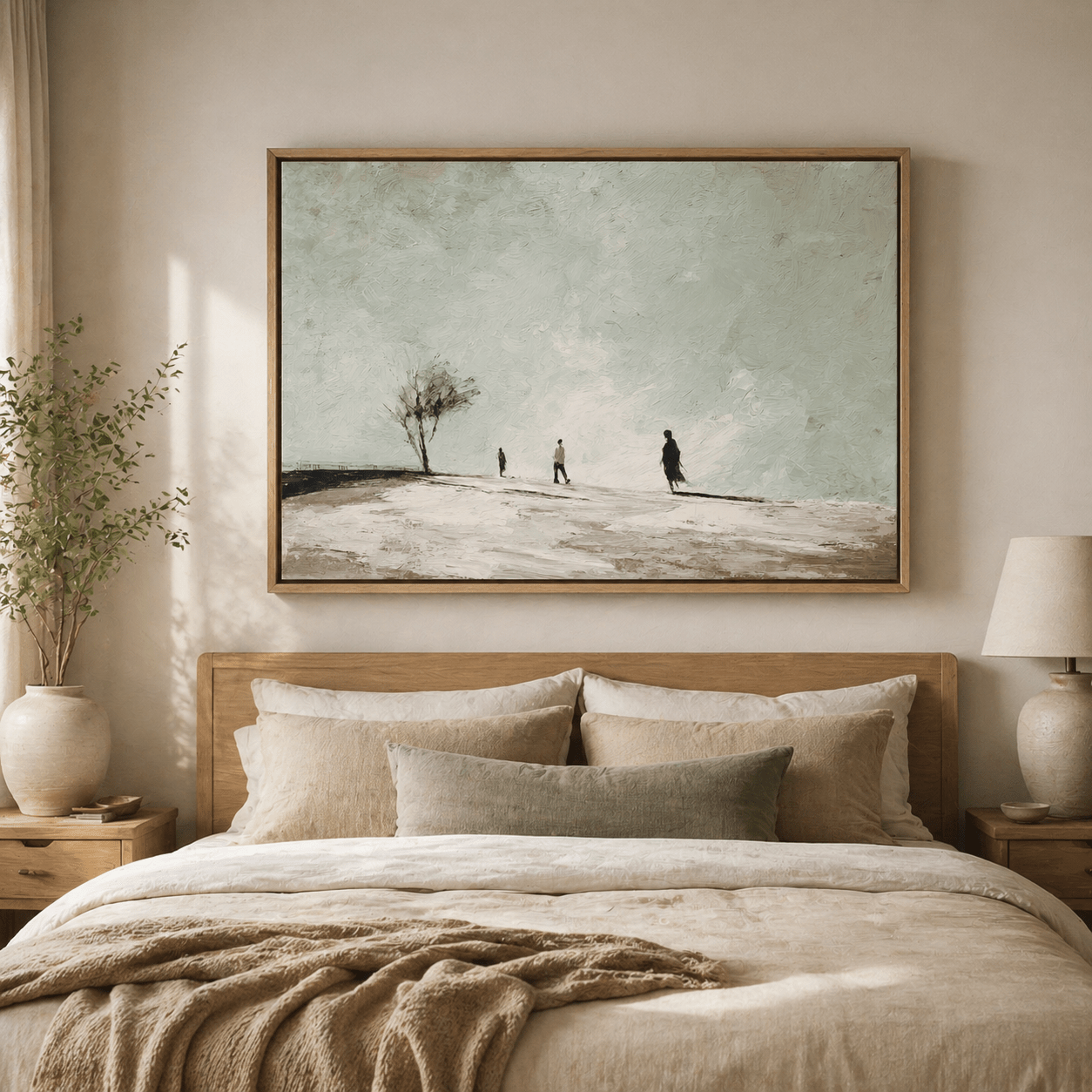 Impressionist Landscape Canvas Print — The Wanderers by Rossetti Art