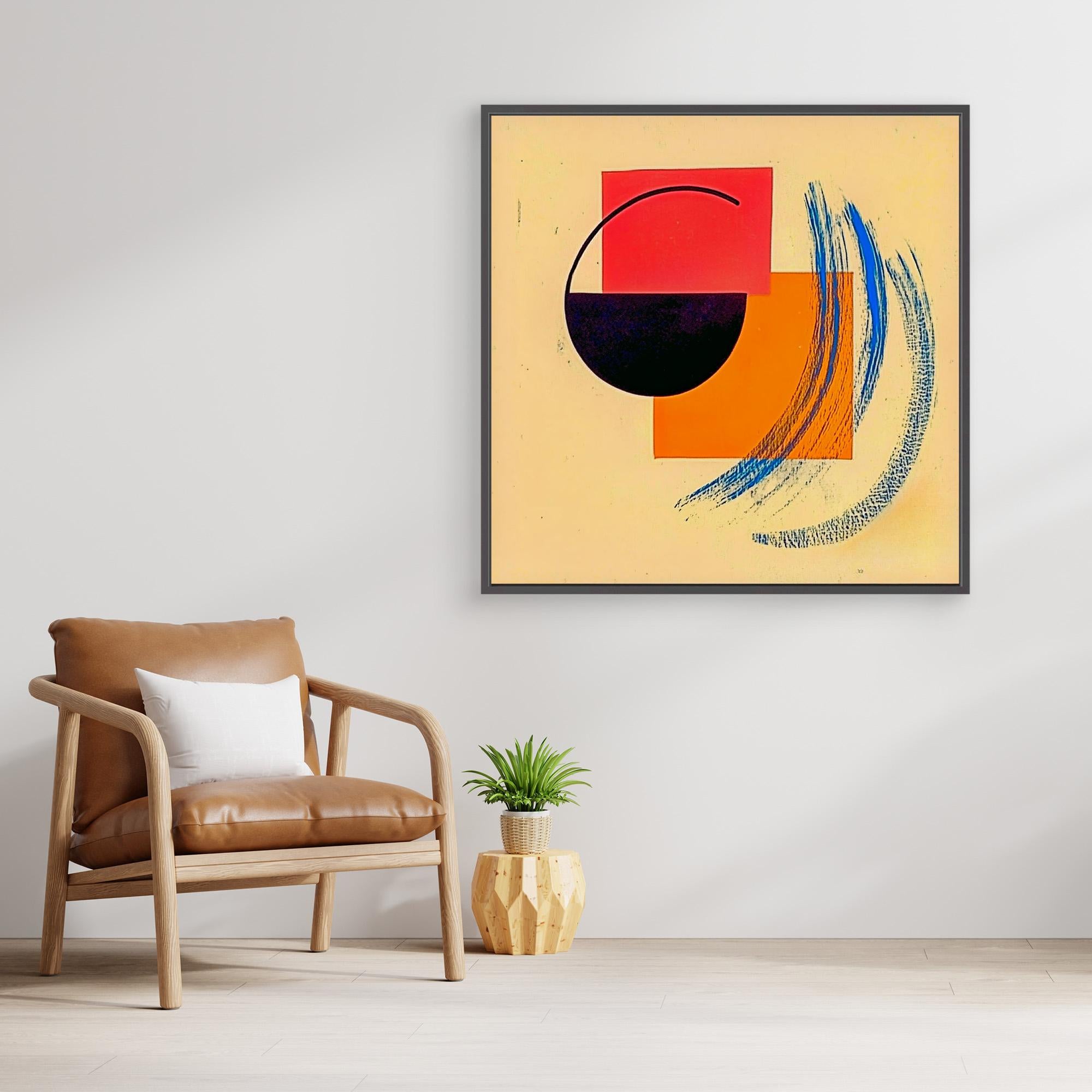 Canvas Print : Geometric Abstract  - Modern Shapes Wall Decor