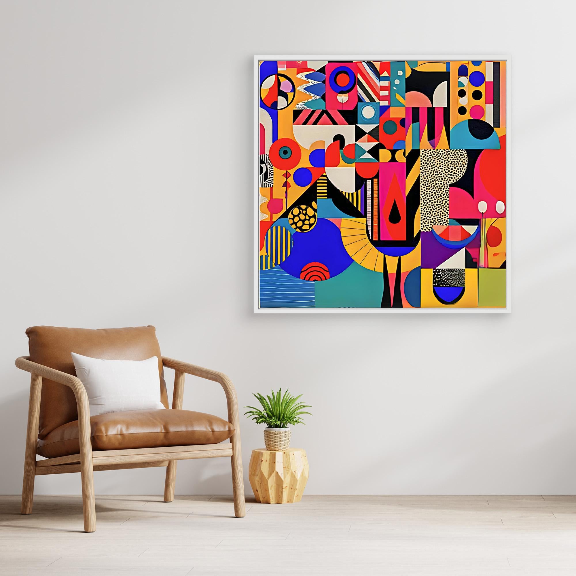 Canvas Print Art: Abstract Geometric Shapes 