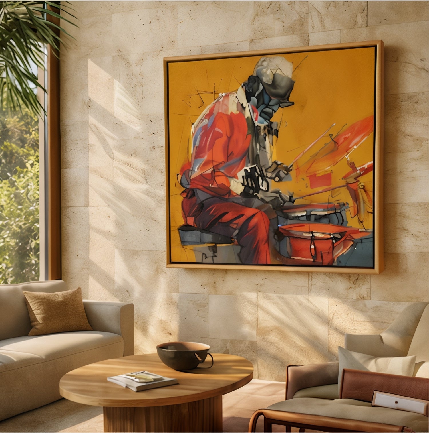 Jazz Drummer Art Print