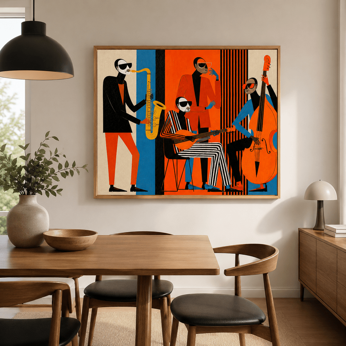 Jazz Wall Art Canvas Print — The Quartet by Rossetti Art