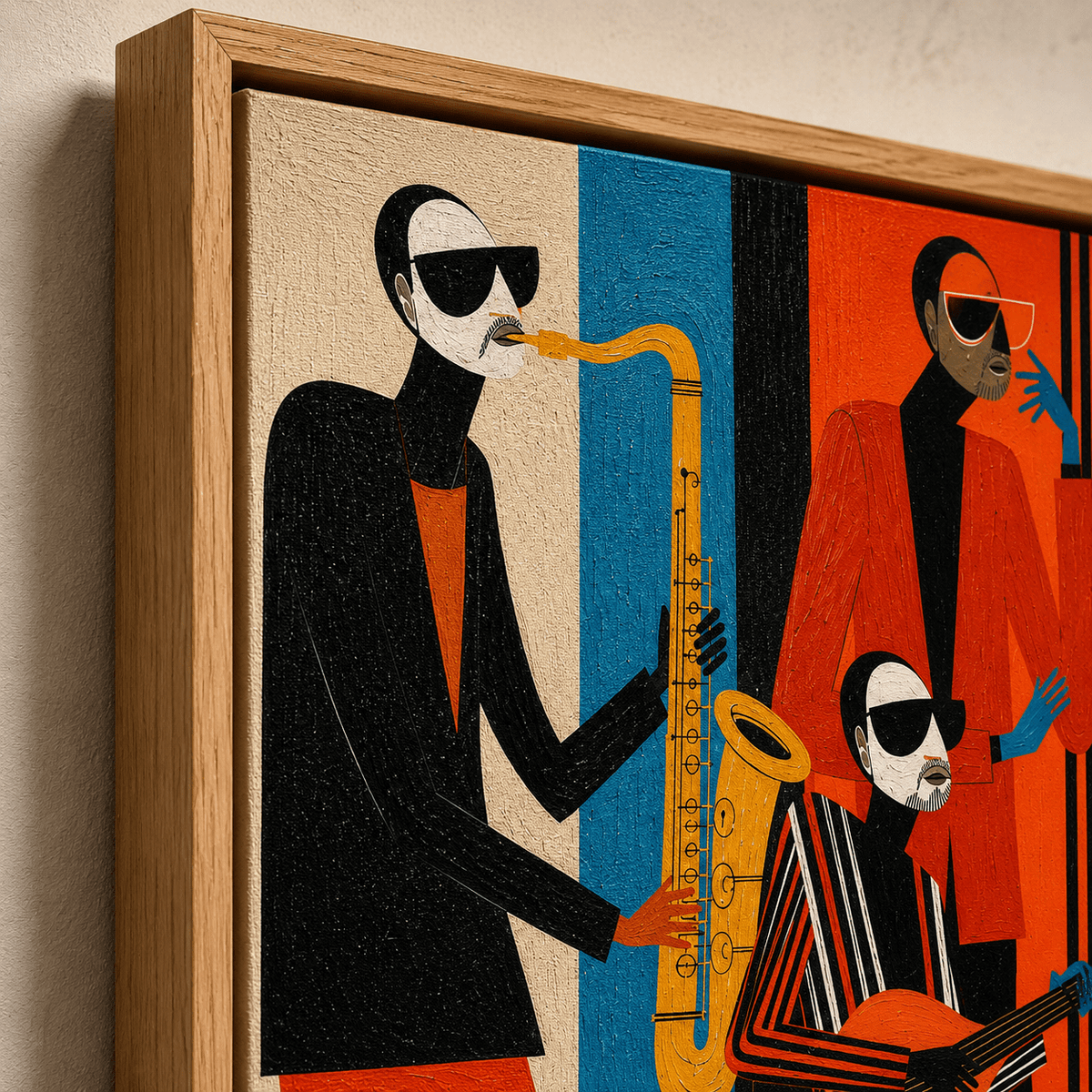 Jazz Wall Art Canvas Print — The Quartet by Rossetti Art
