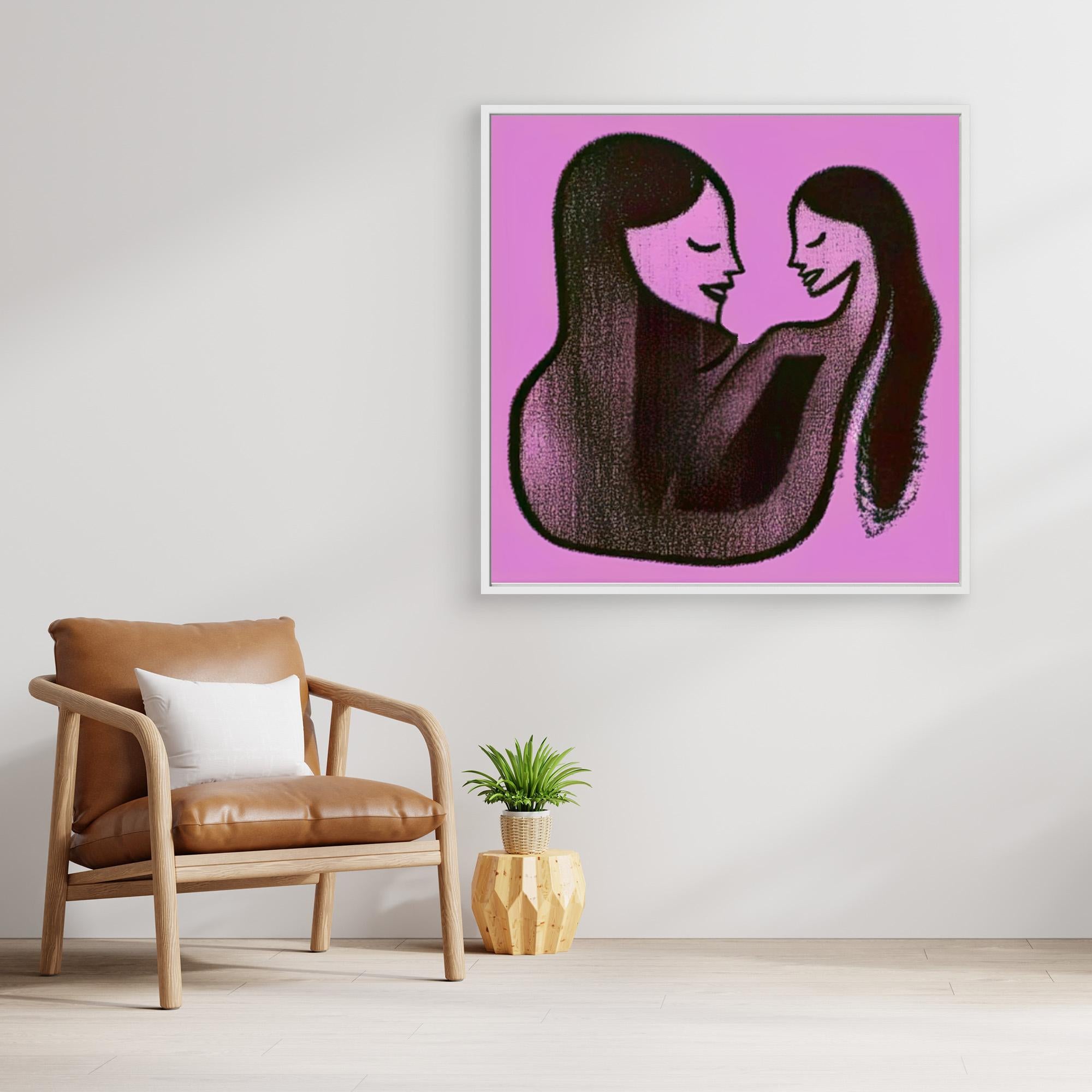 Canvas Print: Mother’s Embrace – Love Art Canvas