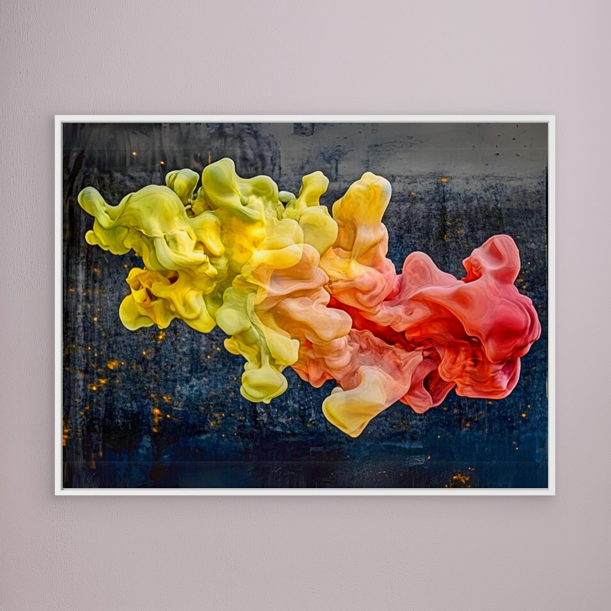 Canvas Print : Fluid Elegance - Abstract Smoke-Inspired Art